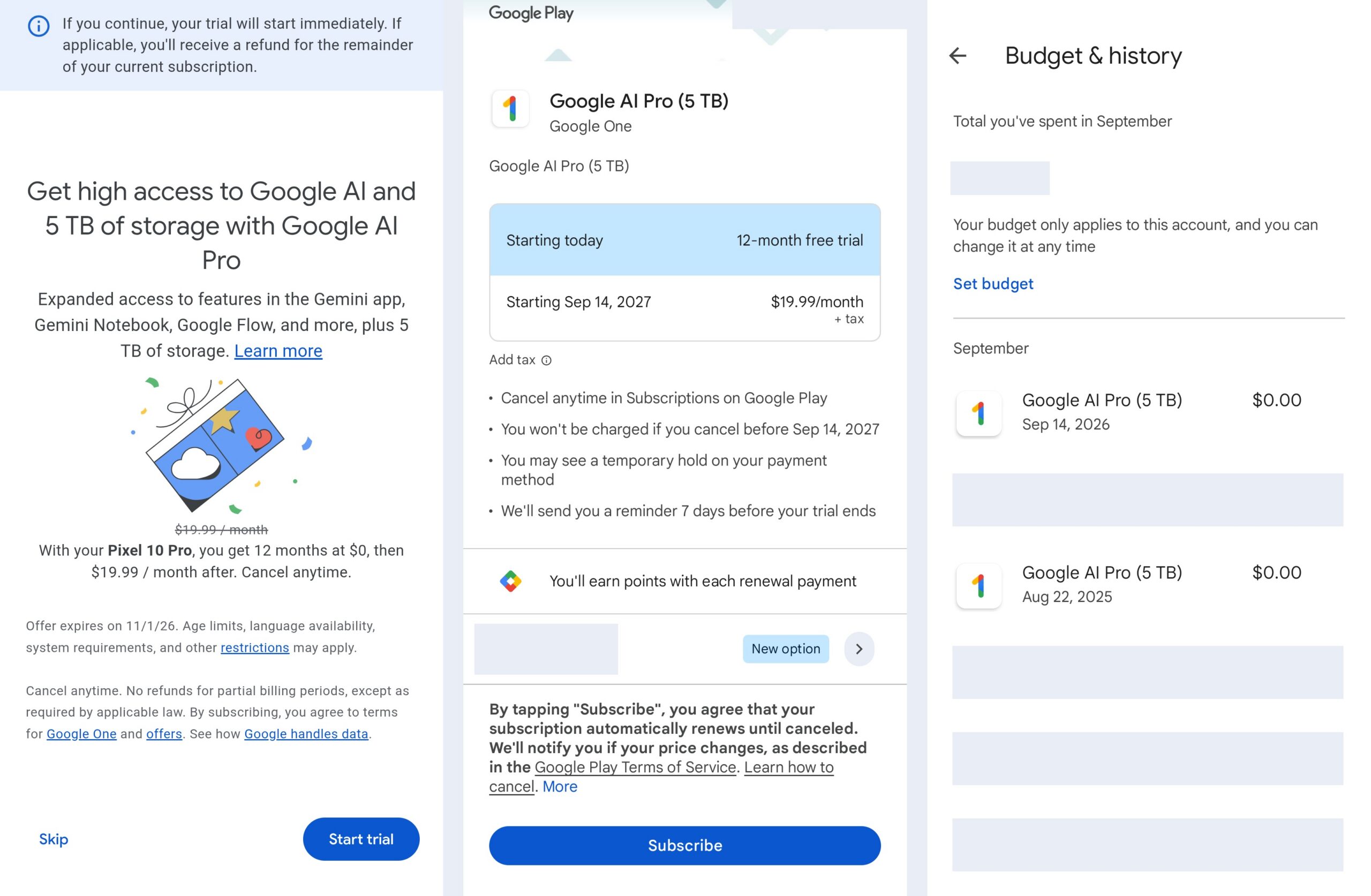 Pixel 10 Pro AI Pro Trial Extension Reddit
