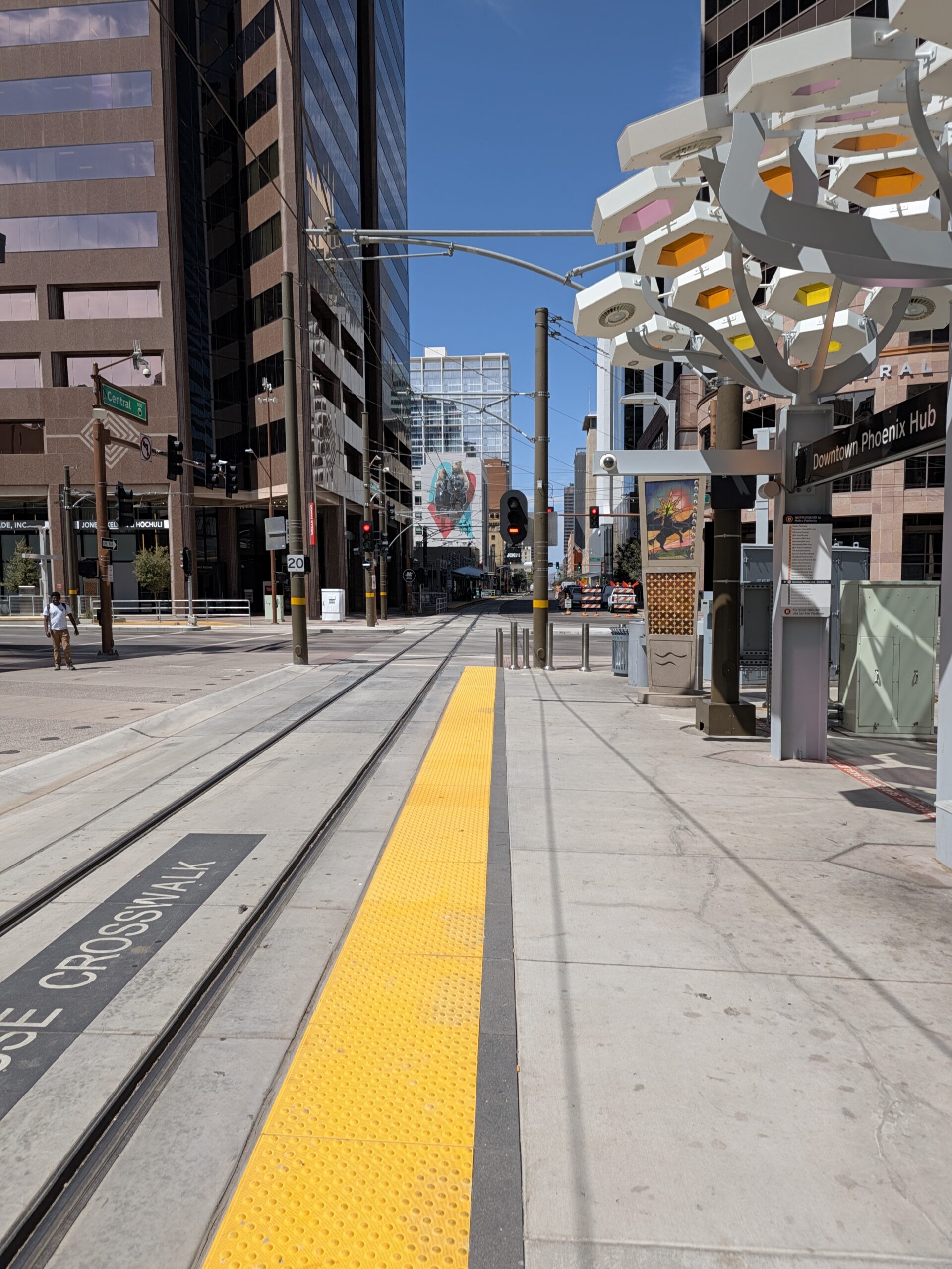 The Downtown Phoenix Hub station as captured by the Google Pixel 11 camera.
