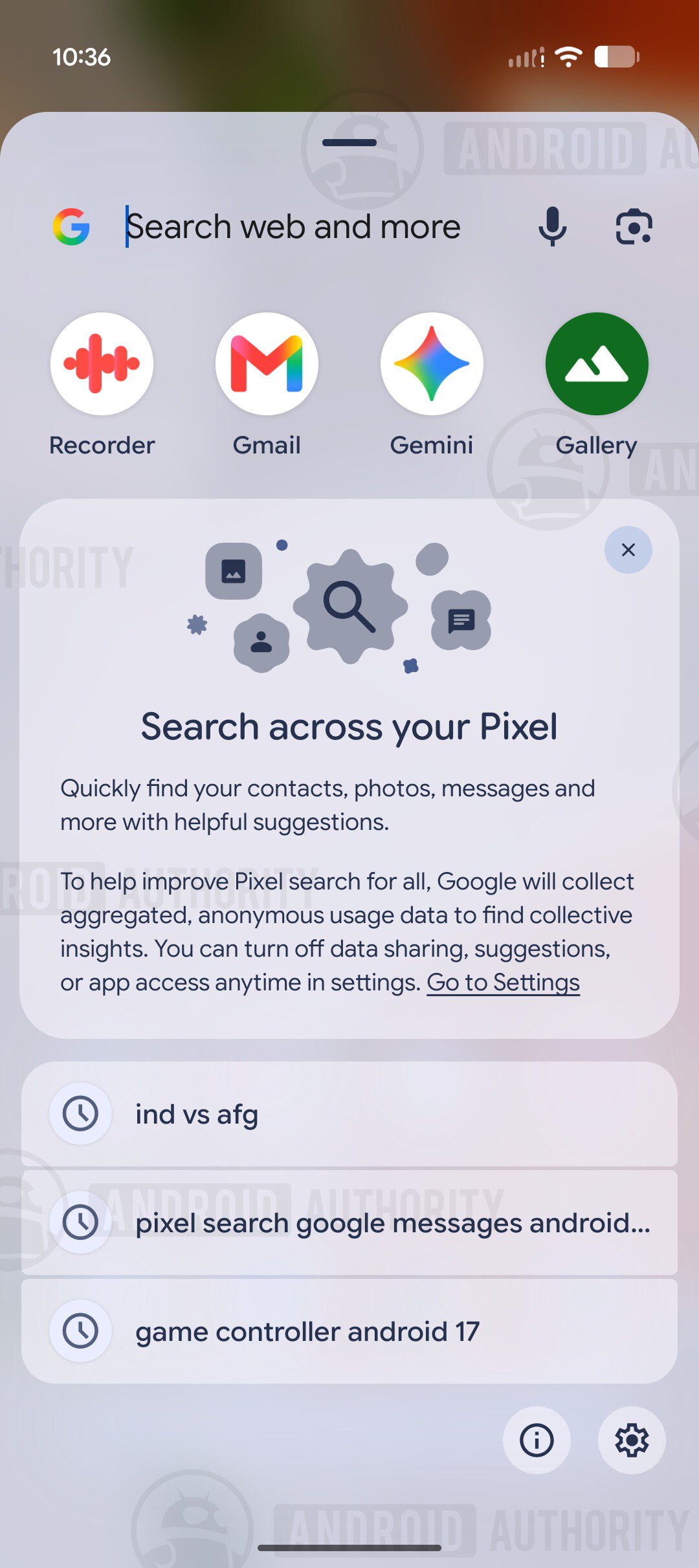 Pixel Search working on Pixel 9 on Android 17 QPR2 Beta 6 2