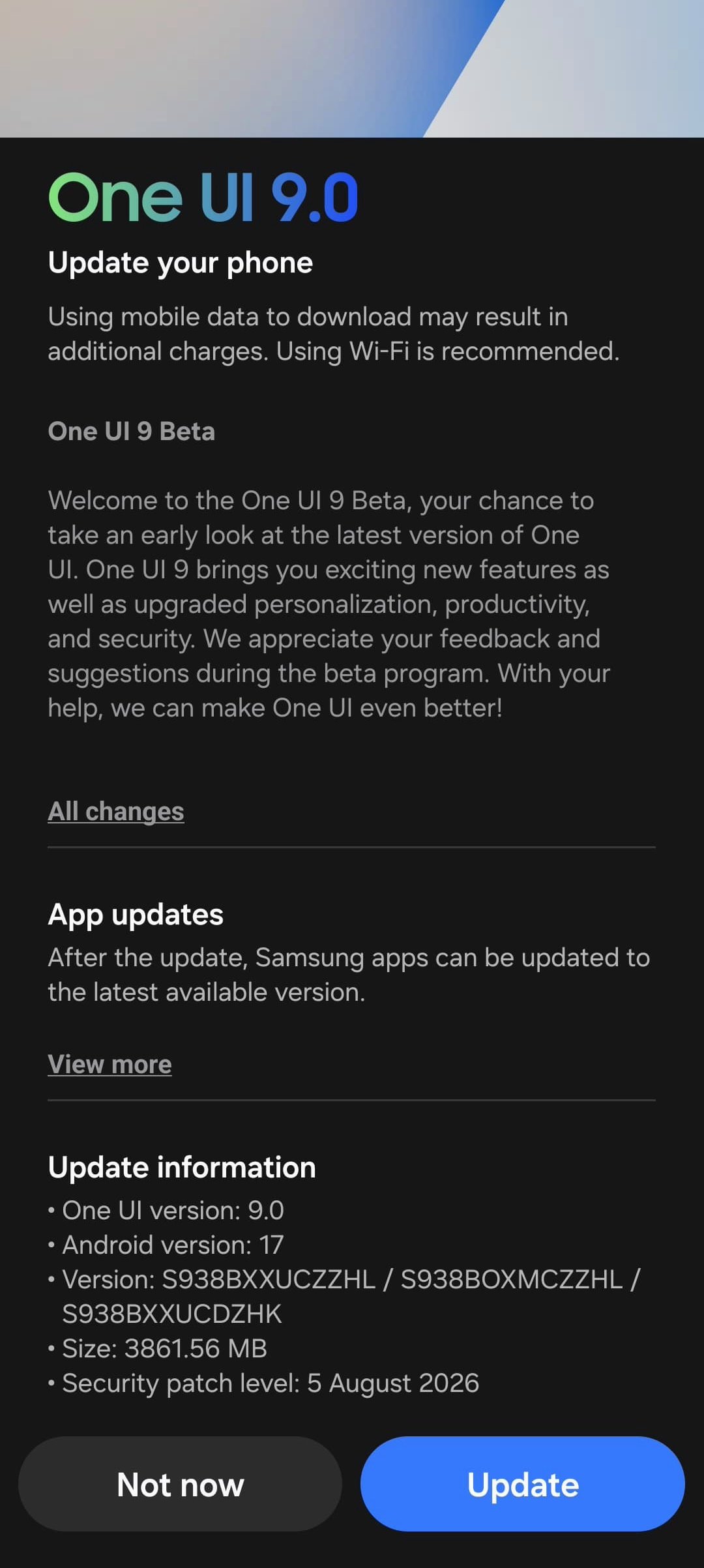 Samsung Gaalxy S25 series One UI 9 Beta 1 Samsung Gaalxy S25 series One UI 9 Beta 1