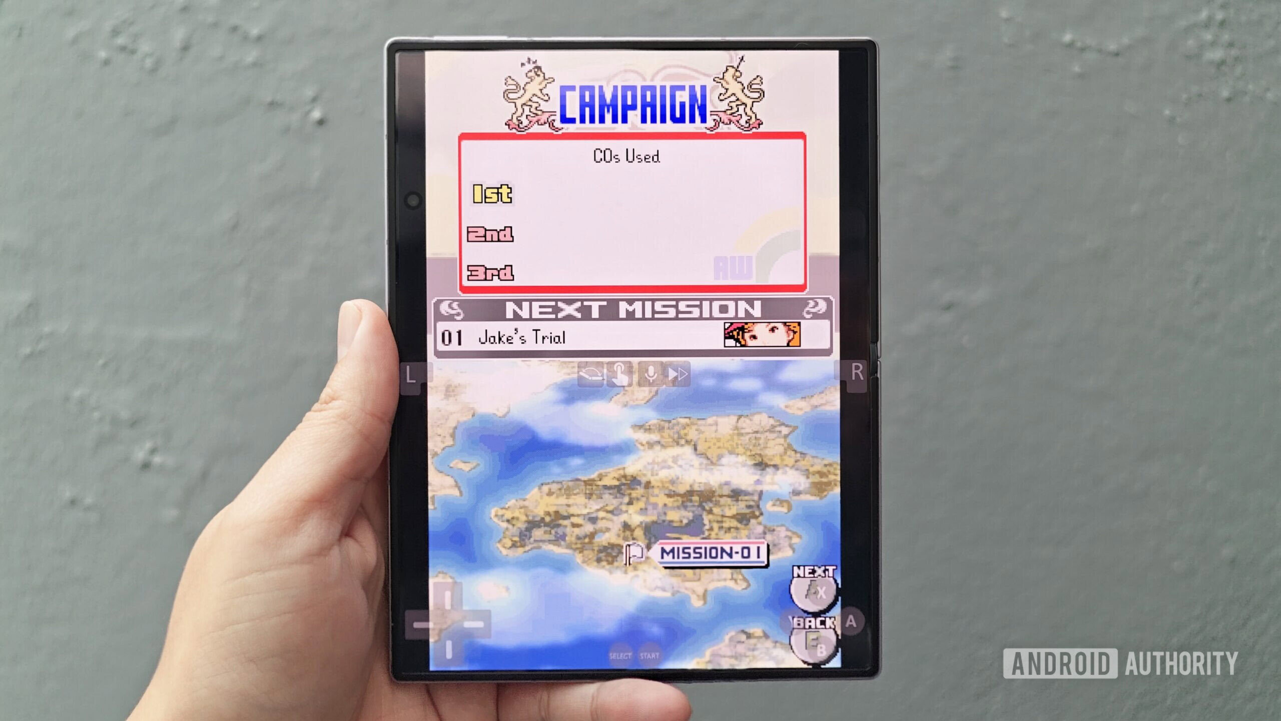 Samsung Galaxy Z Fold 8 DS emulation straight on Samsung Galaxy Z Fold 8 DS emulation straight on