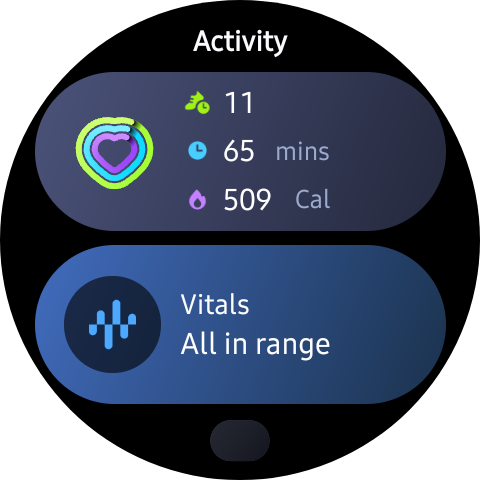 Samsung Galaxy Watch 9 UI screenshot