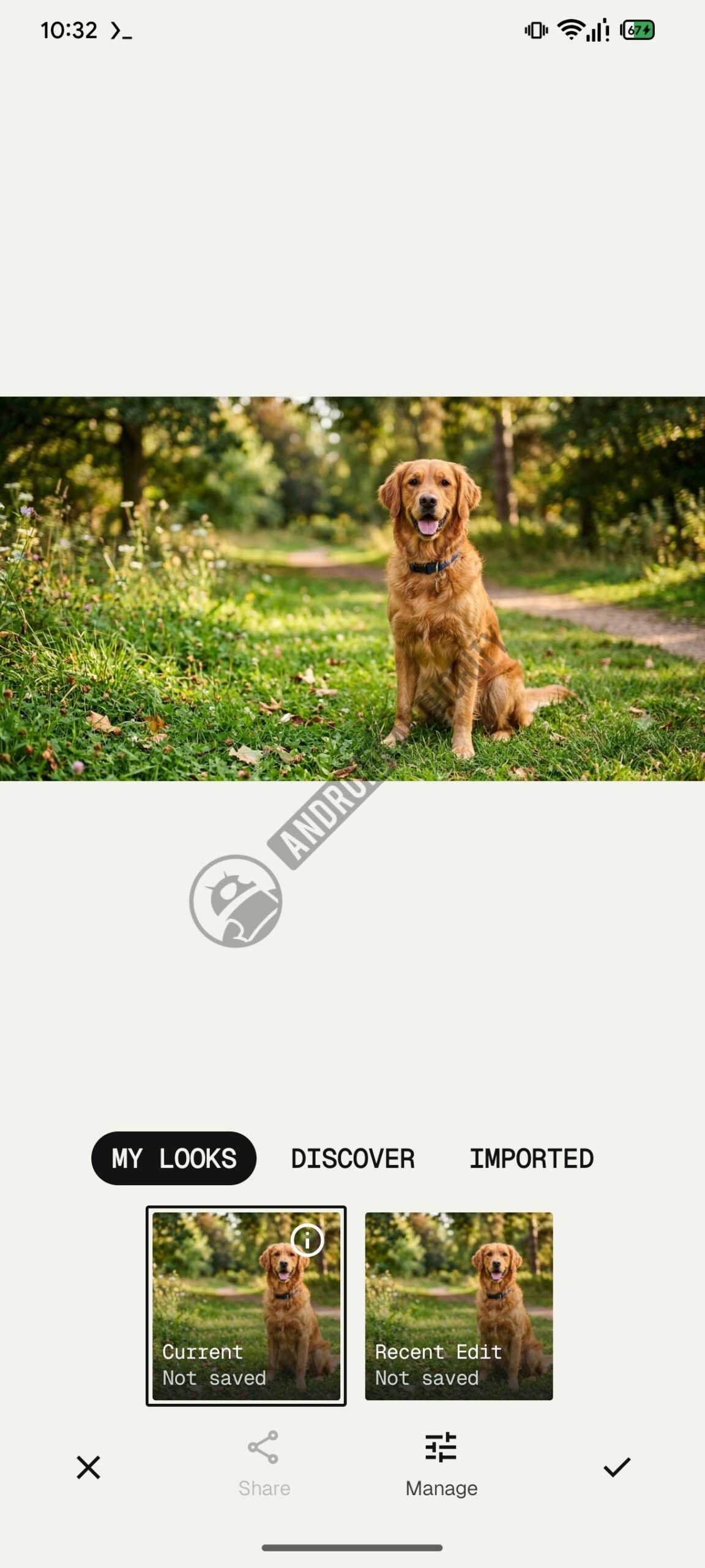 Snapseed Looks Menu Upcoming watermarked