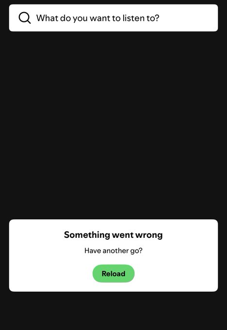 Spotify error