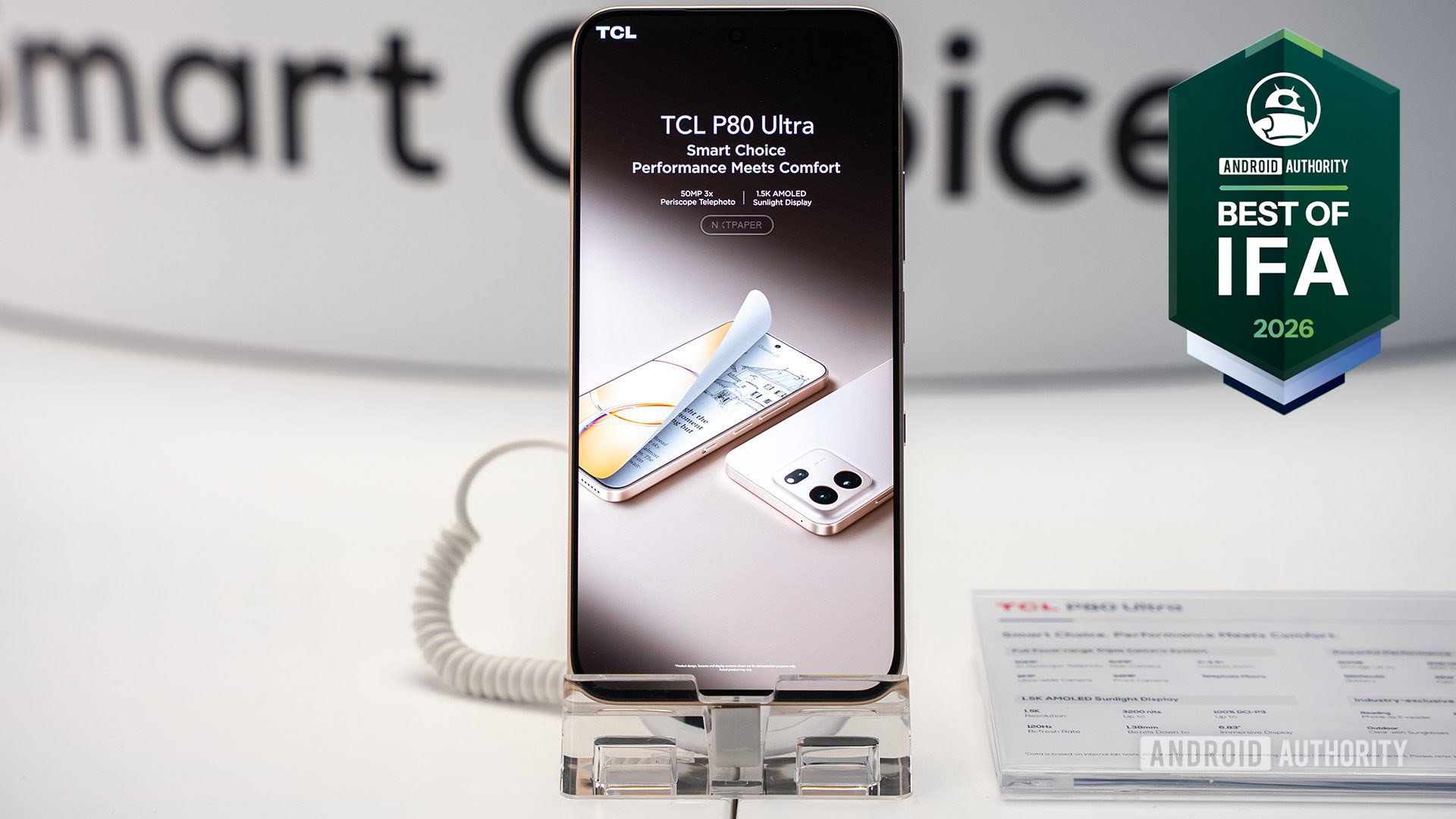 TCL P80 Ultra display best of ifa 2026 award TCL P80 Ultra display best of ifa 2026 award