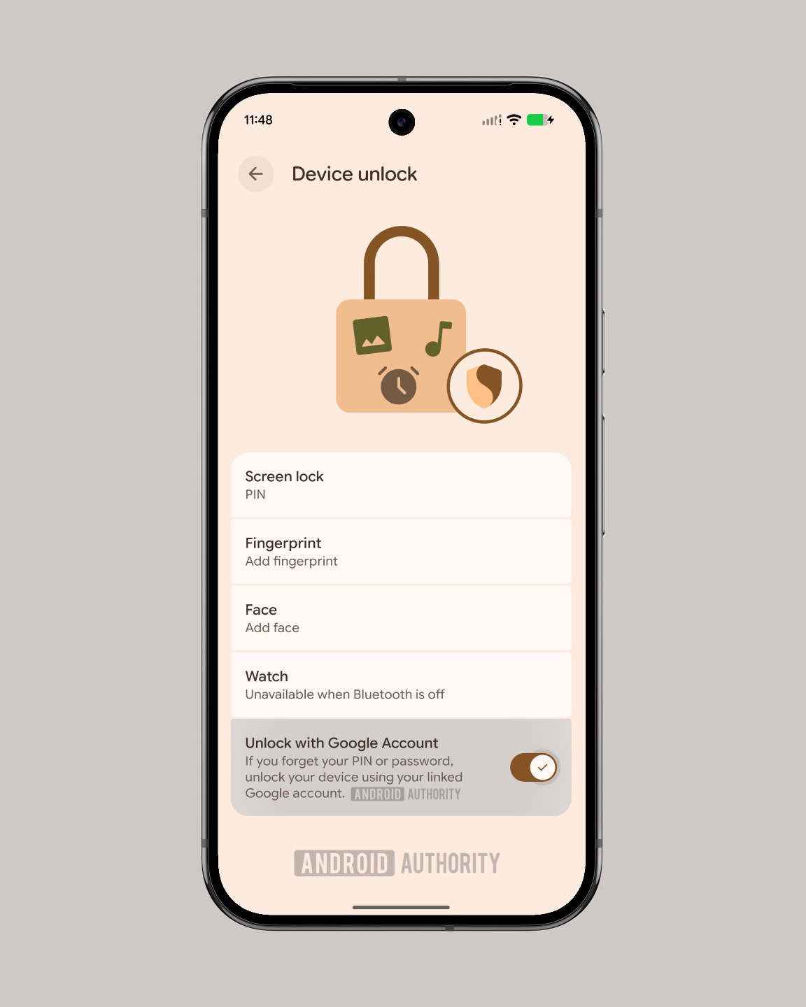 Unlock with Google account Unlock with Google account