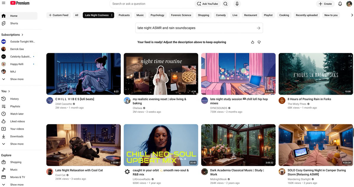 YouTube custom feeds YouTube-custom-feeds