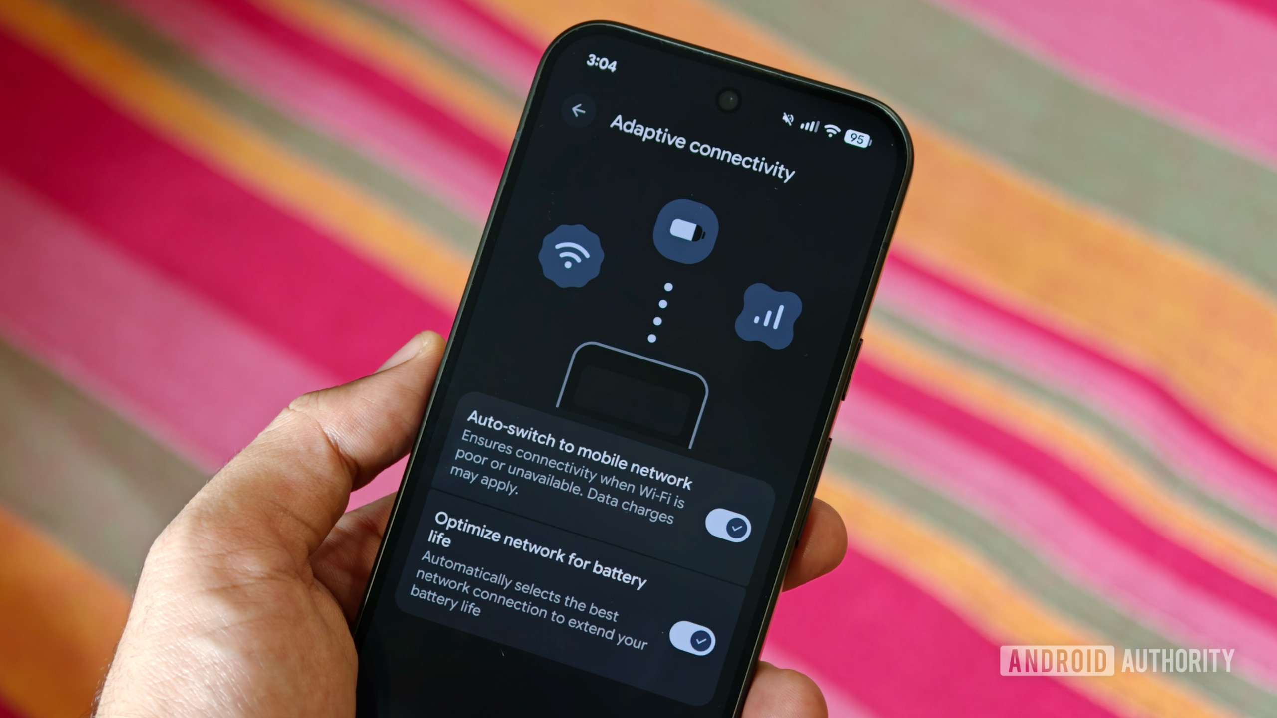 adaptive connectivity 1 Adaptive connectivity on a Google Pixel smartphone