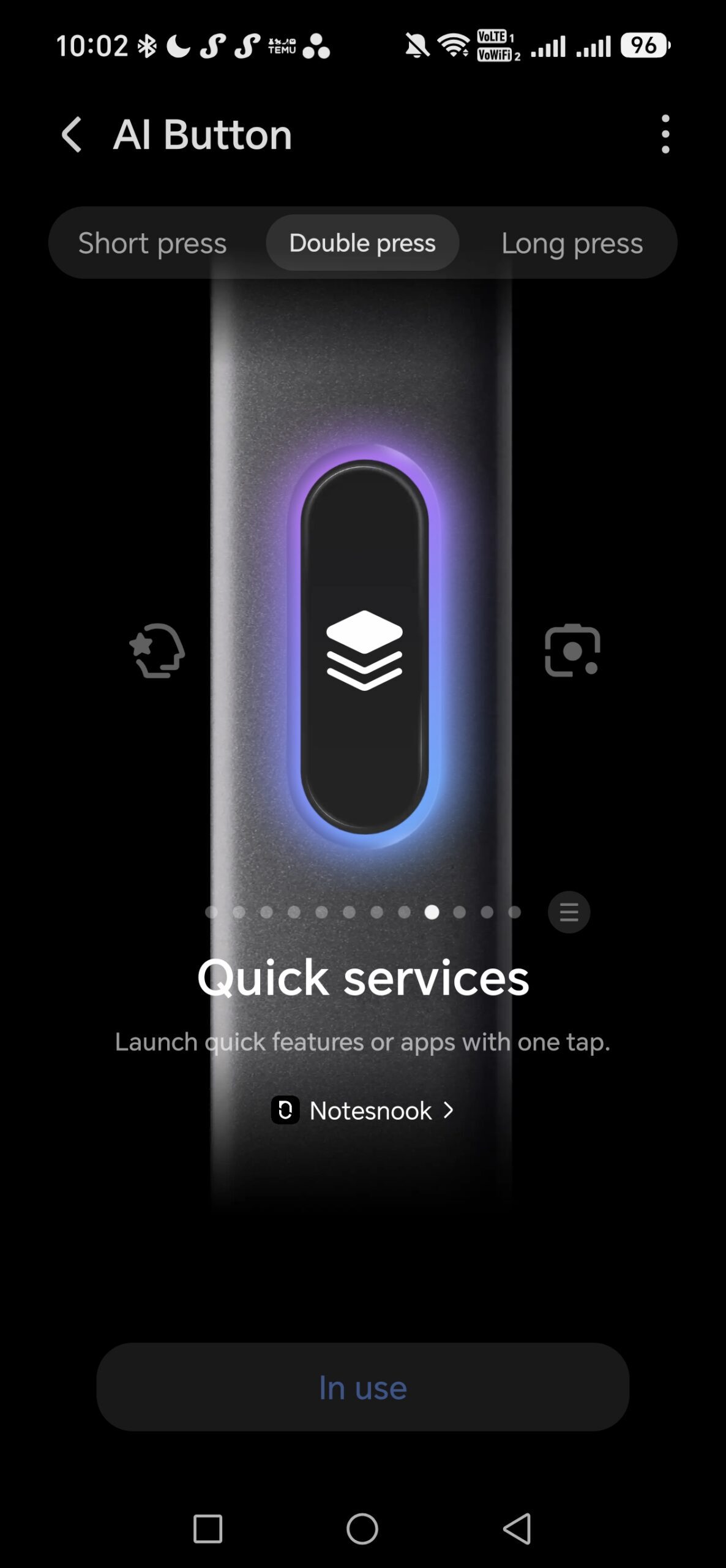 ai button settings on honor 600 pro