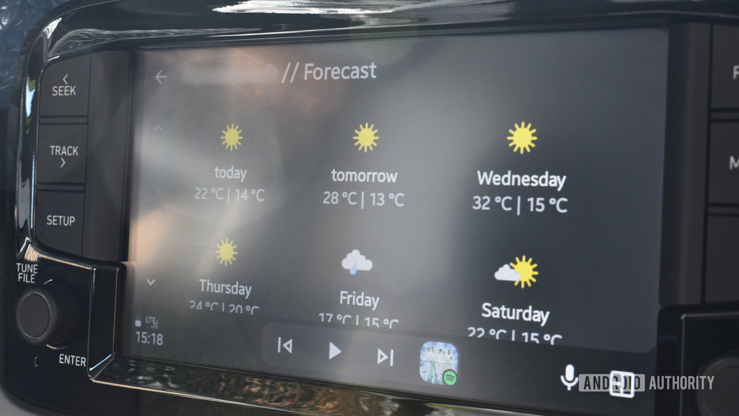 android auto weather and radar app forecast options 1