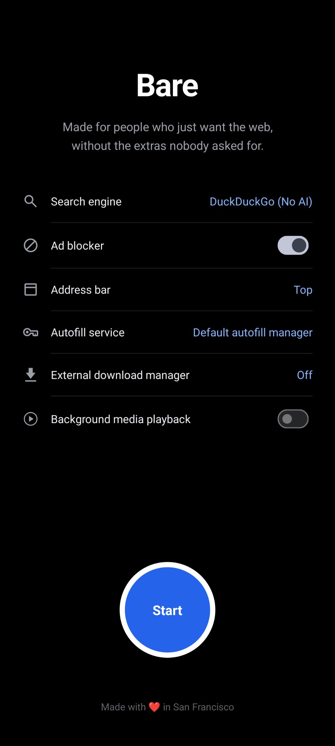 bare browser screenshot 2