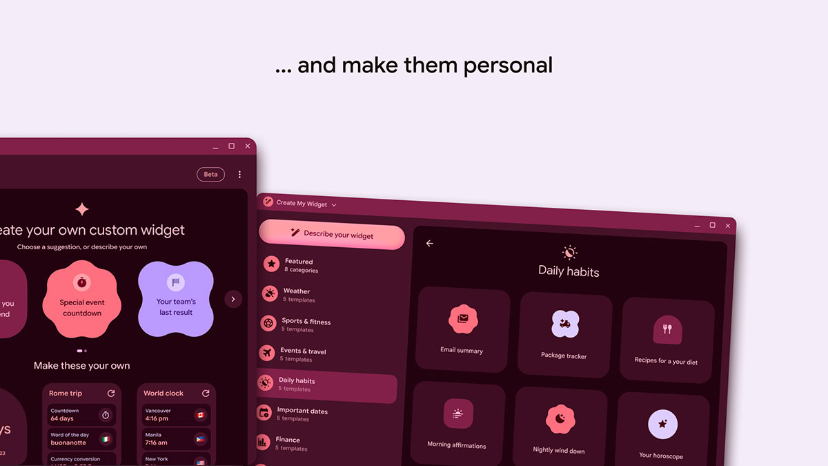 create my widget 6