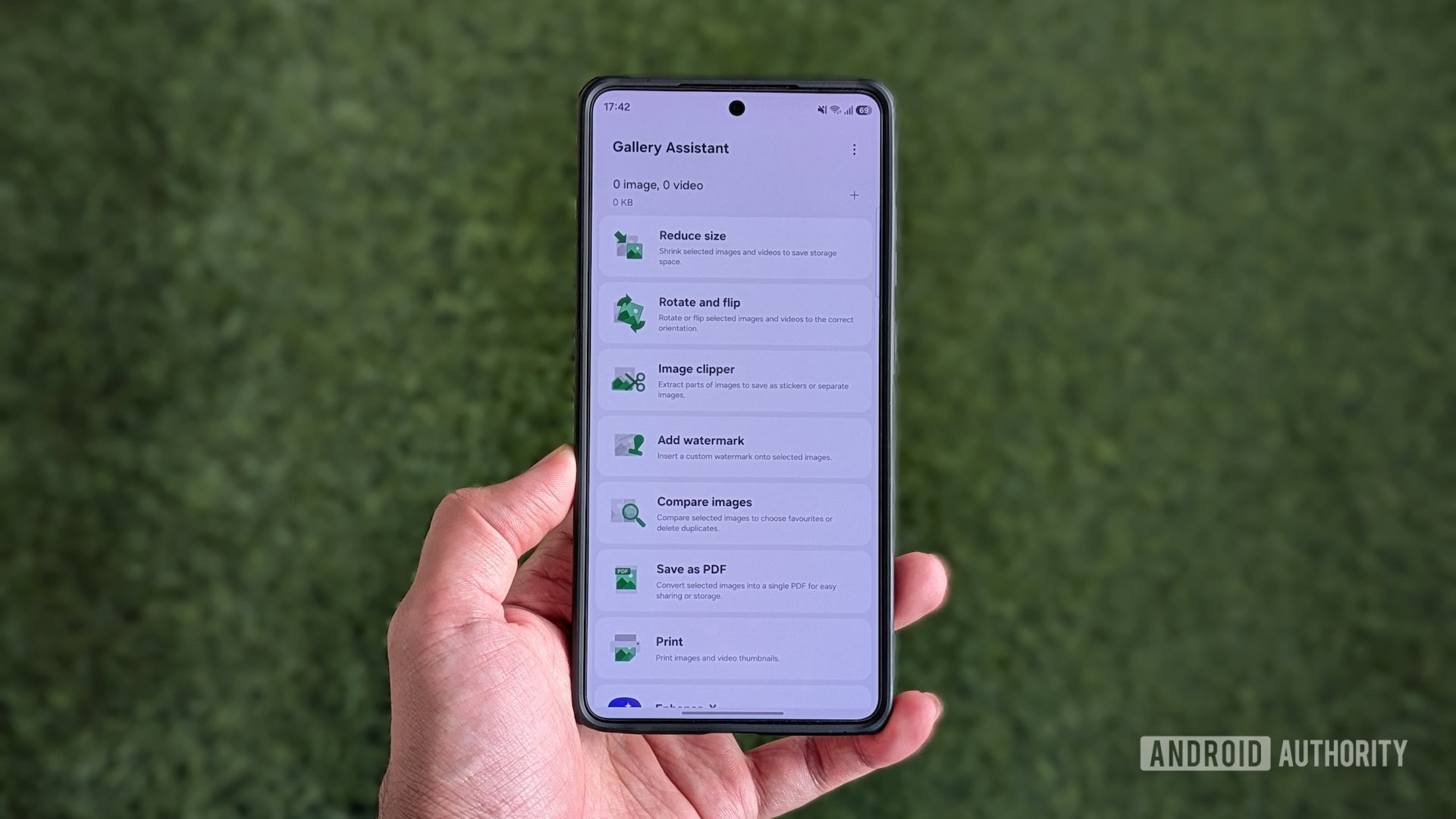Gallery Assistant Good Lock module tools list.