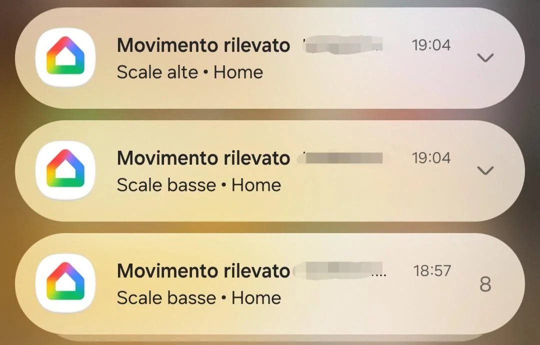 google home motion sensor notifications