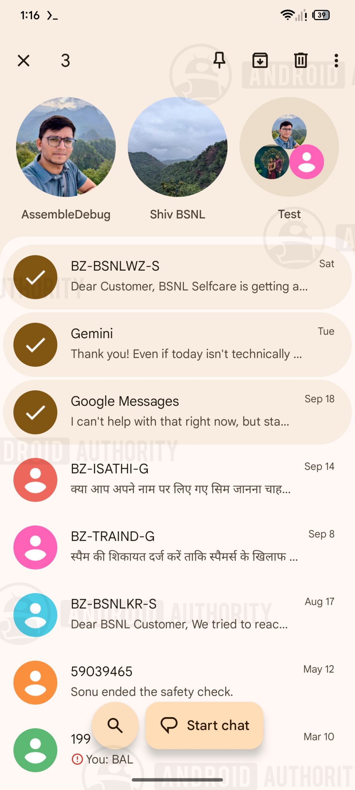 google messages pin multiple contacts watermarked