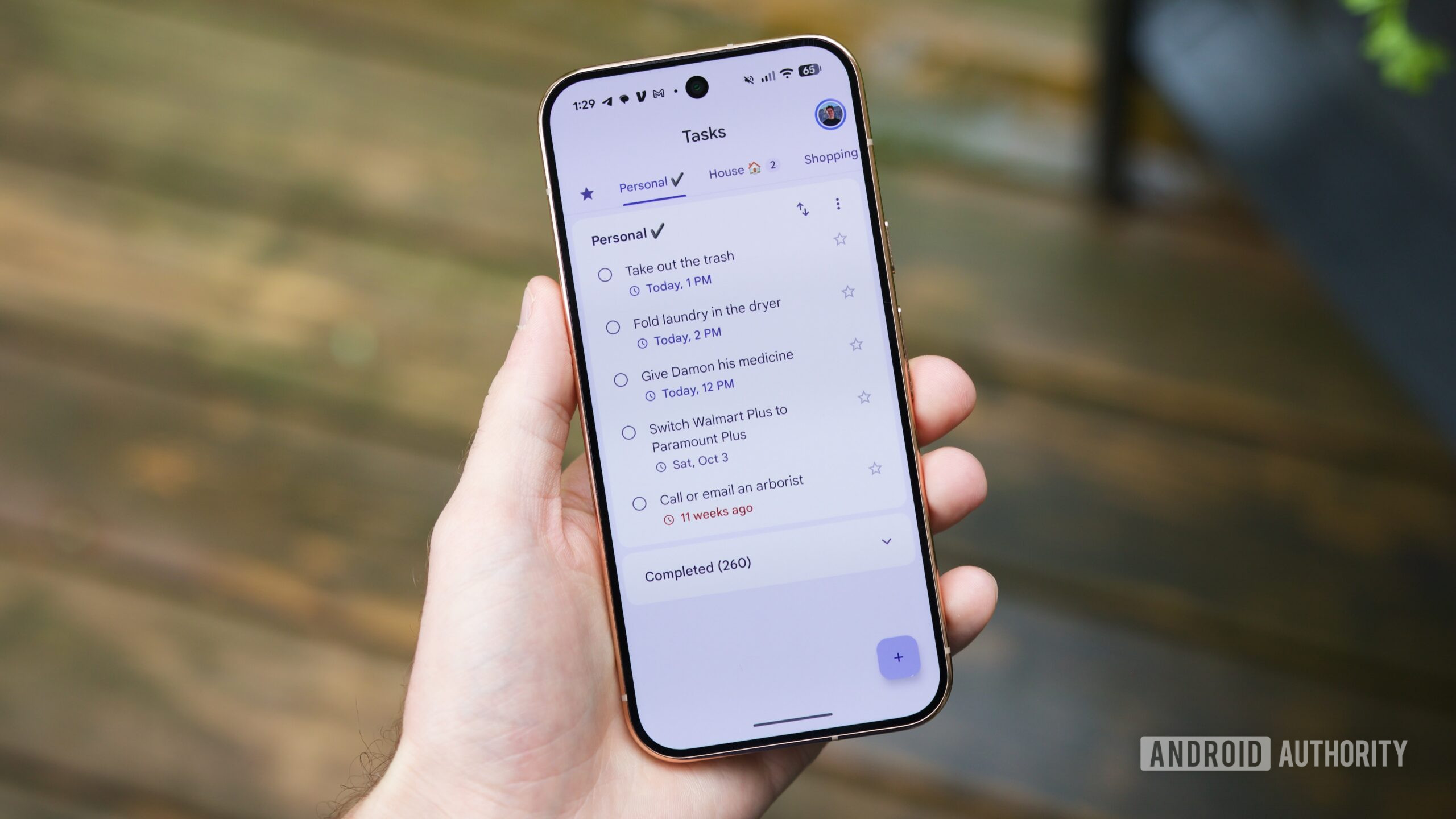 google tasks app home screen hero 1 Google Tasks app running on an Android phone.