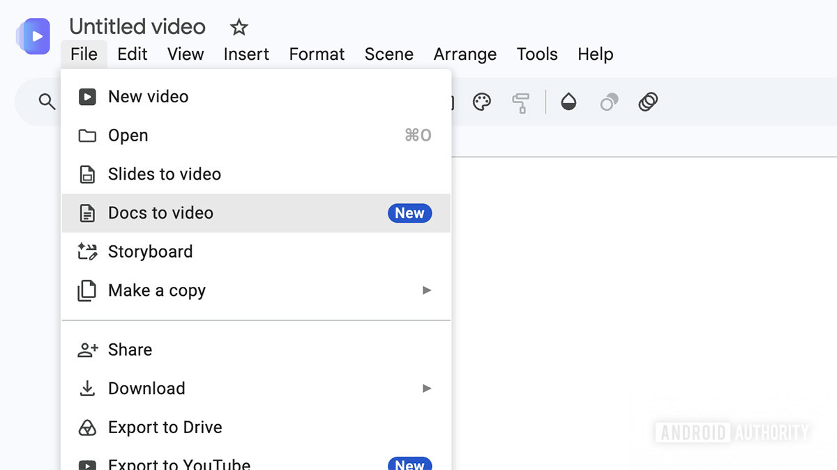 google vids docs to video option image google vids docs to video option image