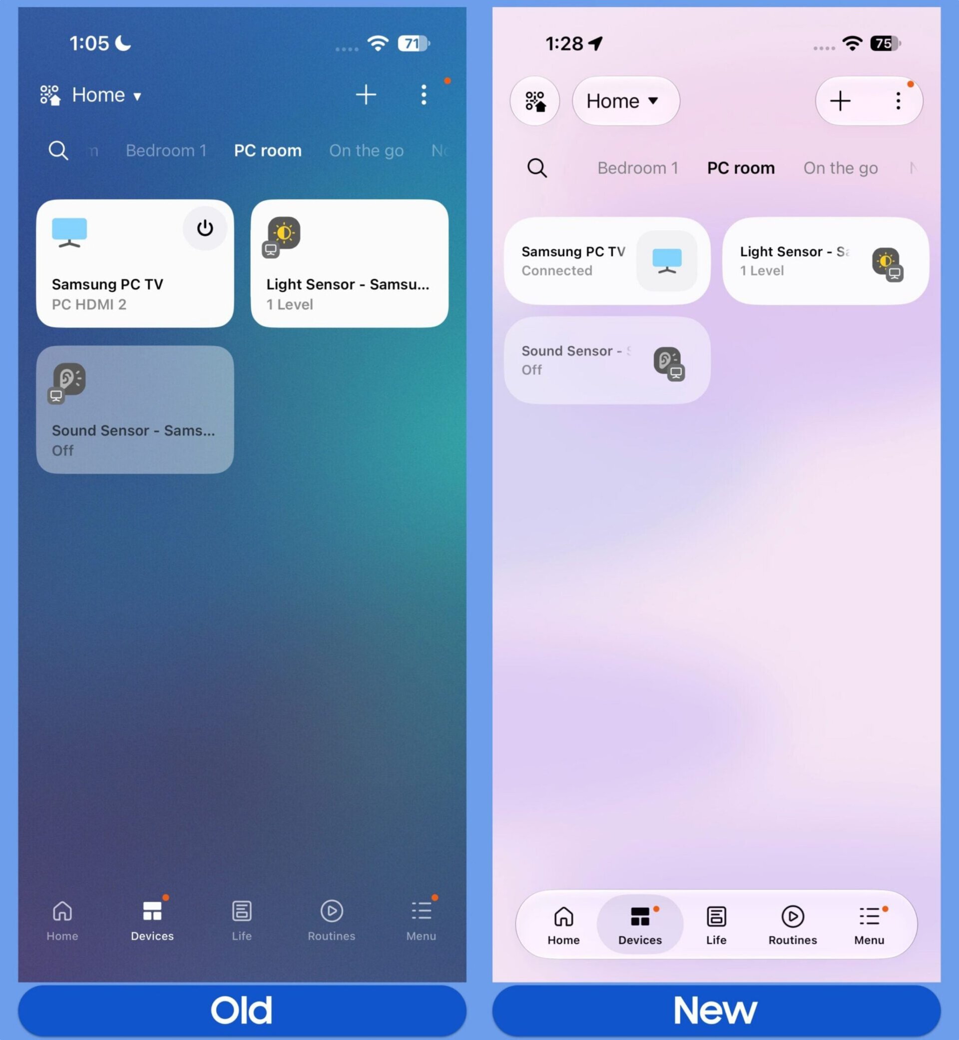 smartthings old new ios 2