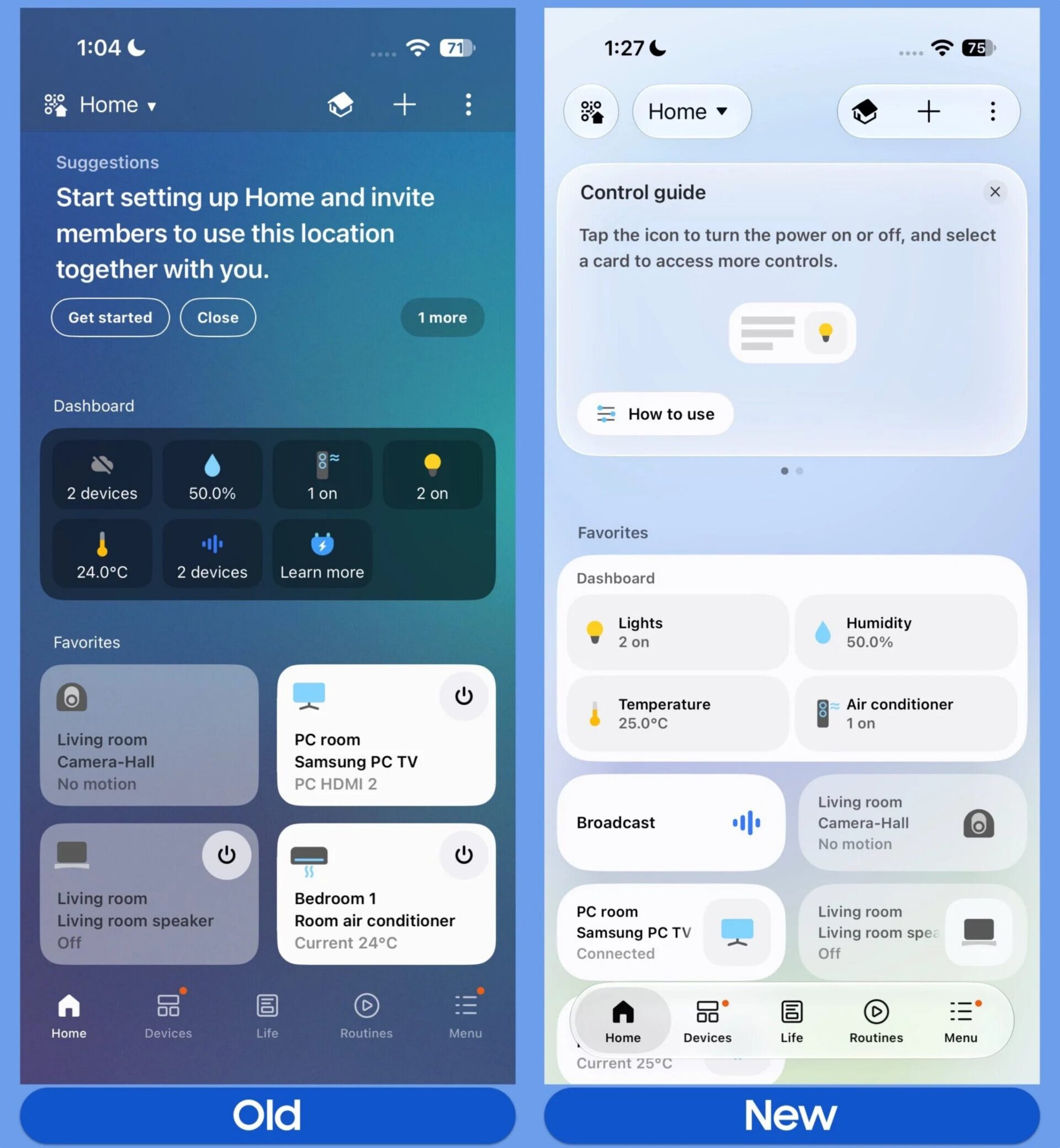 smartthings old new ios