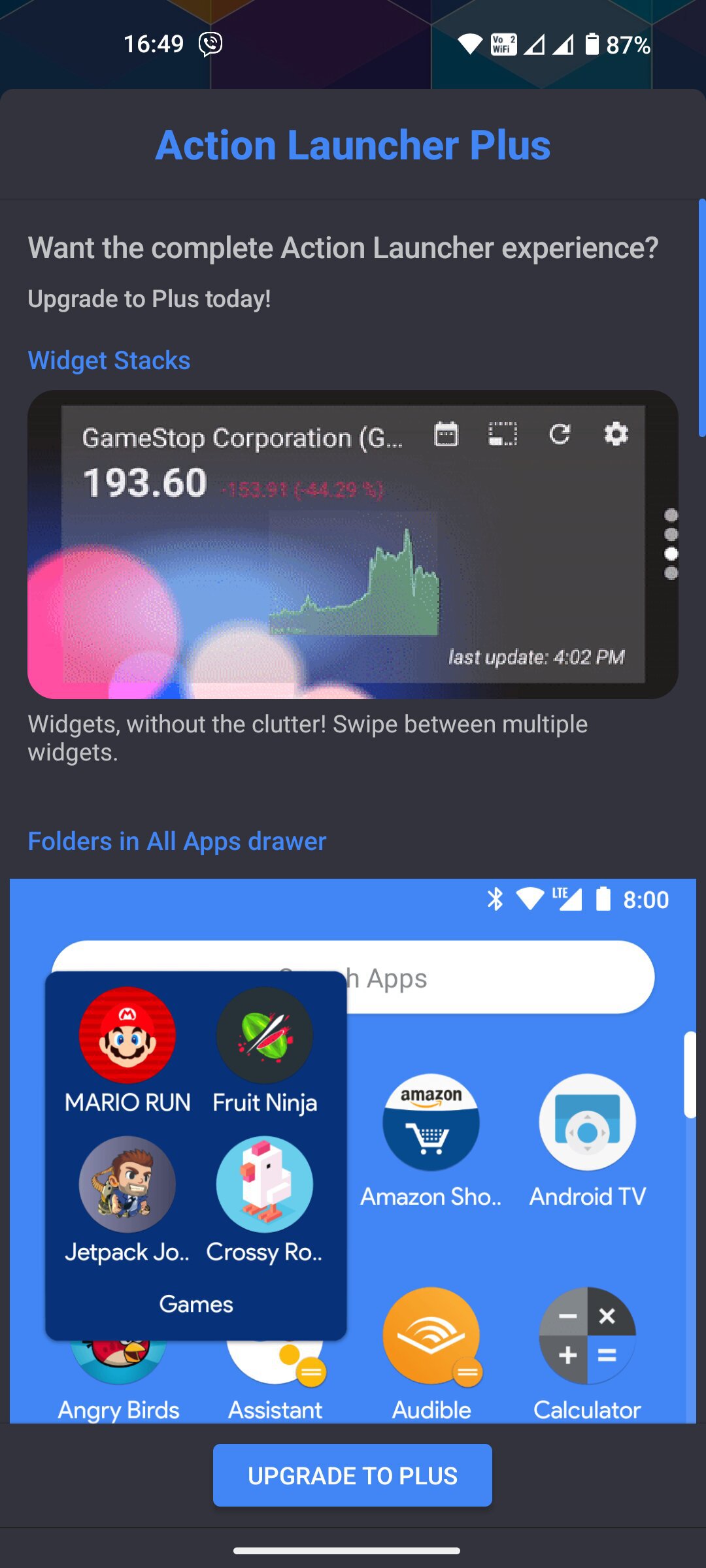 Action Launcher interface on Android phone (1)