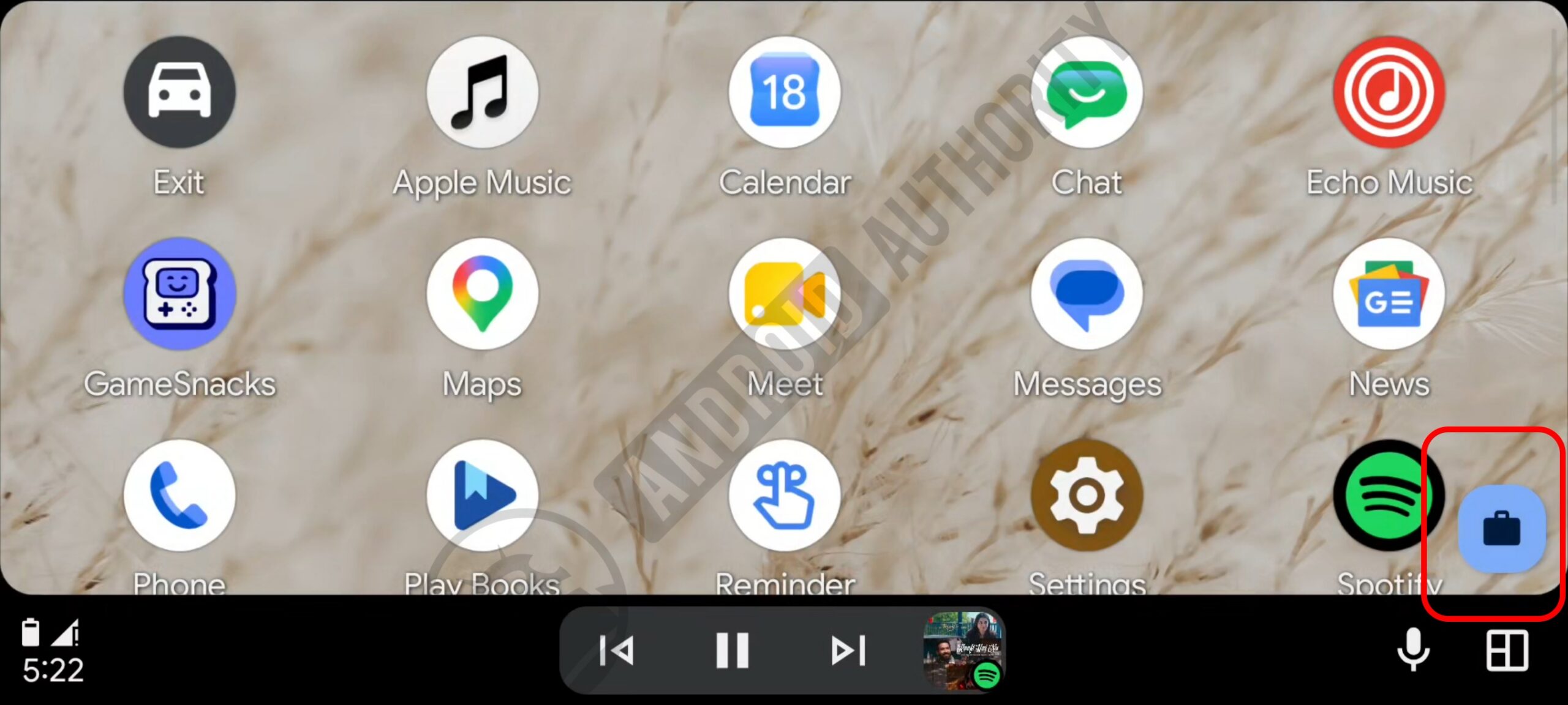 Android Auto Work Profile enabled watermarked