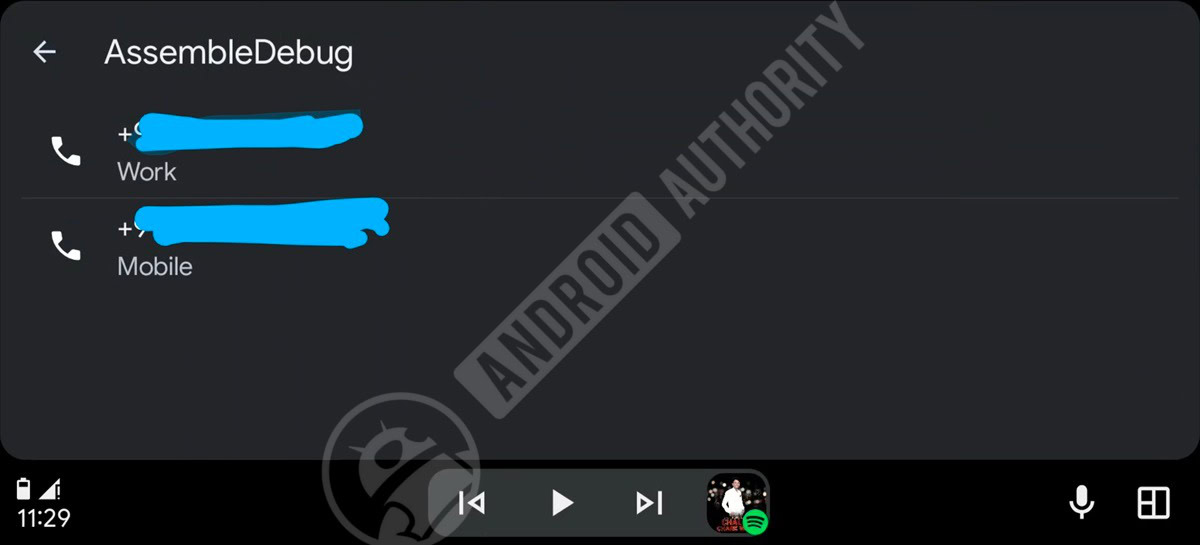 Android Auto default call number 1 watermarked