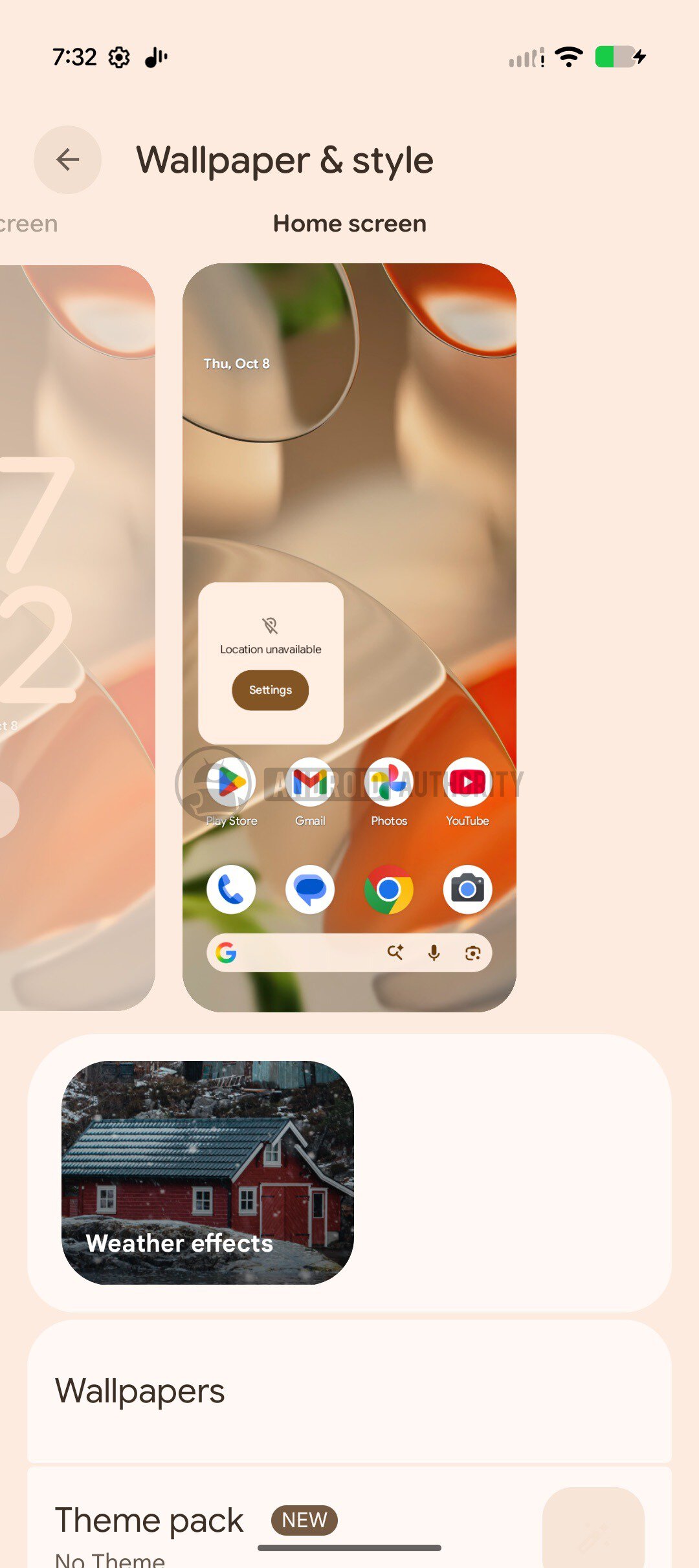 Android Canary 2610 wallpaper and style changes 5 watermarked