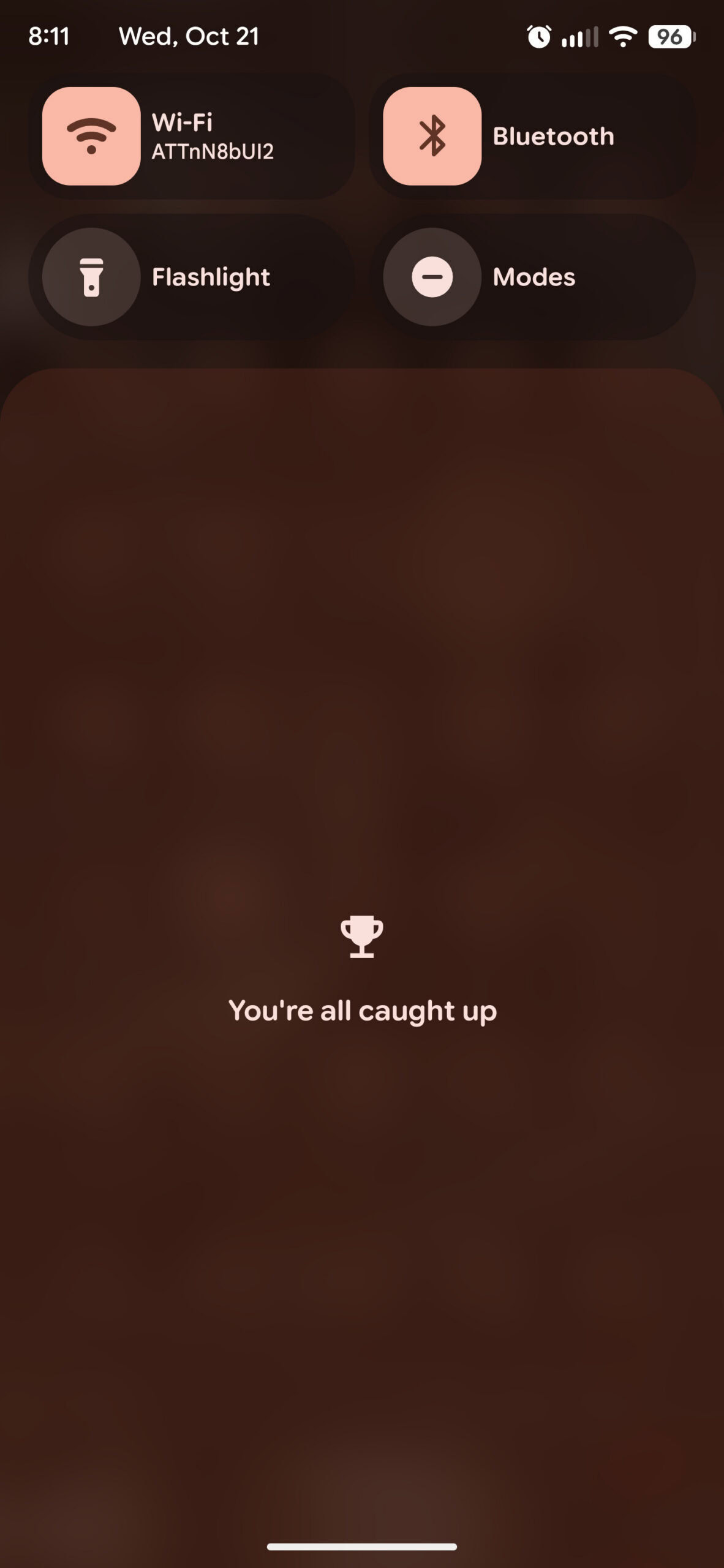 Android notification shade