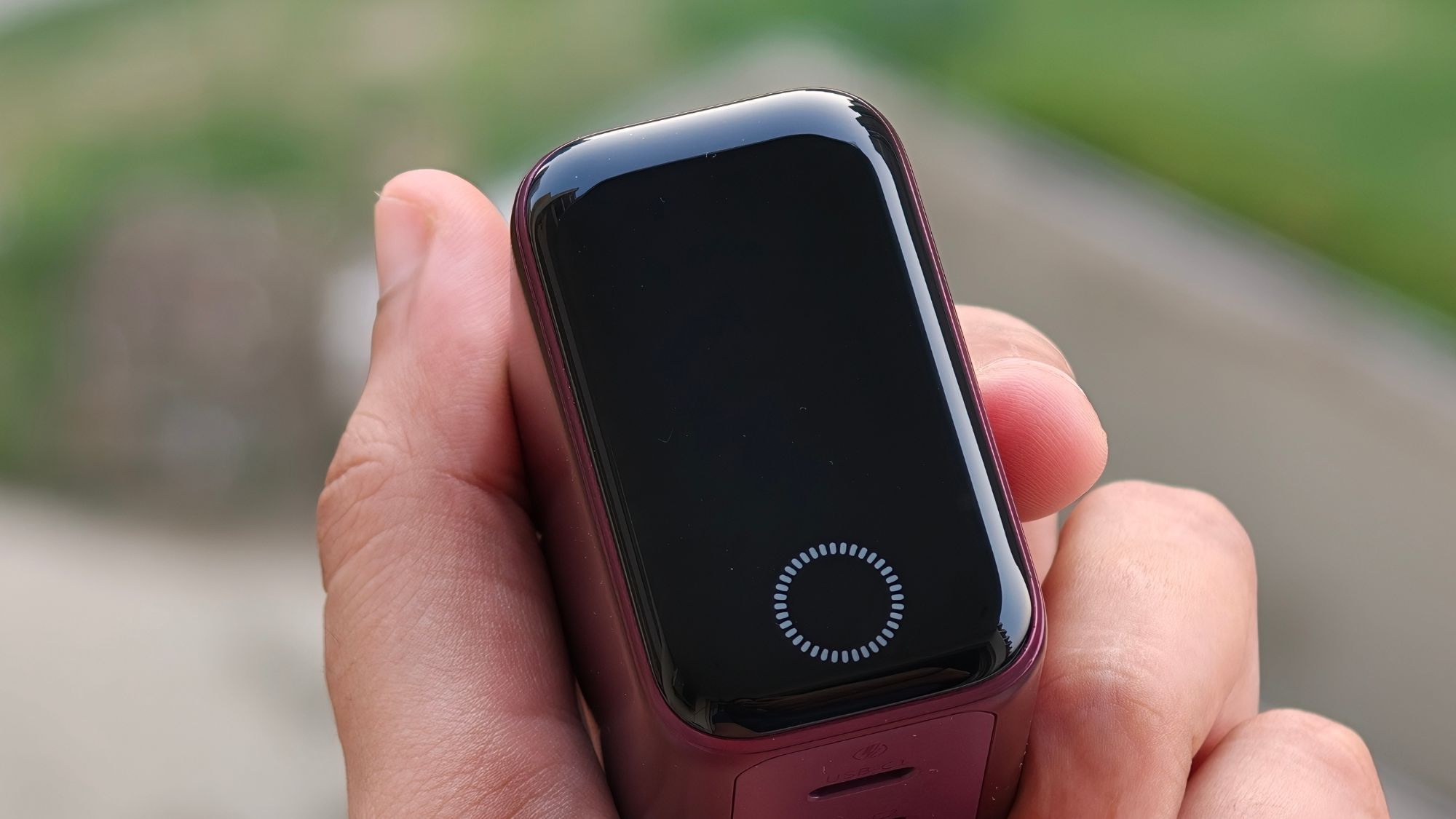 Baseus PicoGo Pro 100W GaN charger in a person's hand Baseus PicoGo Pro 100W GaN charger in a person's hand