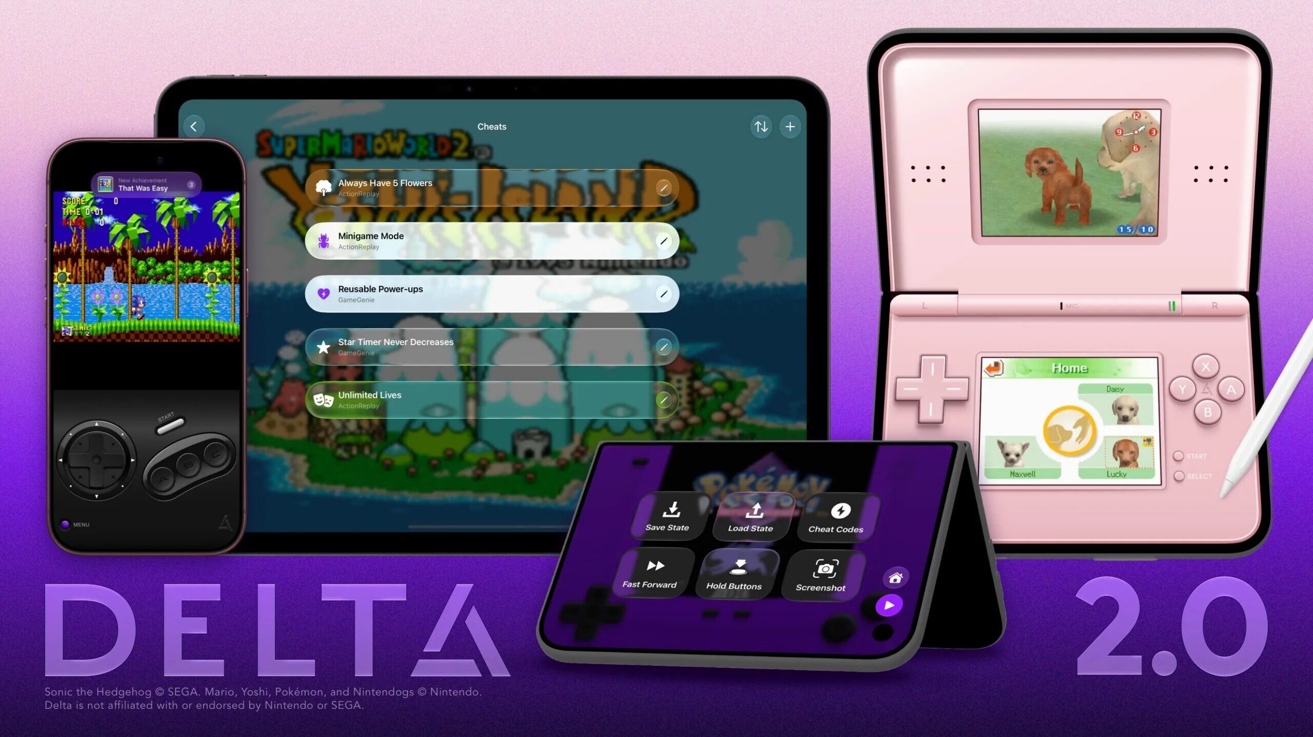 Delta 2.0 emulator for iOS