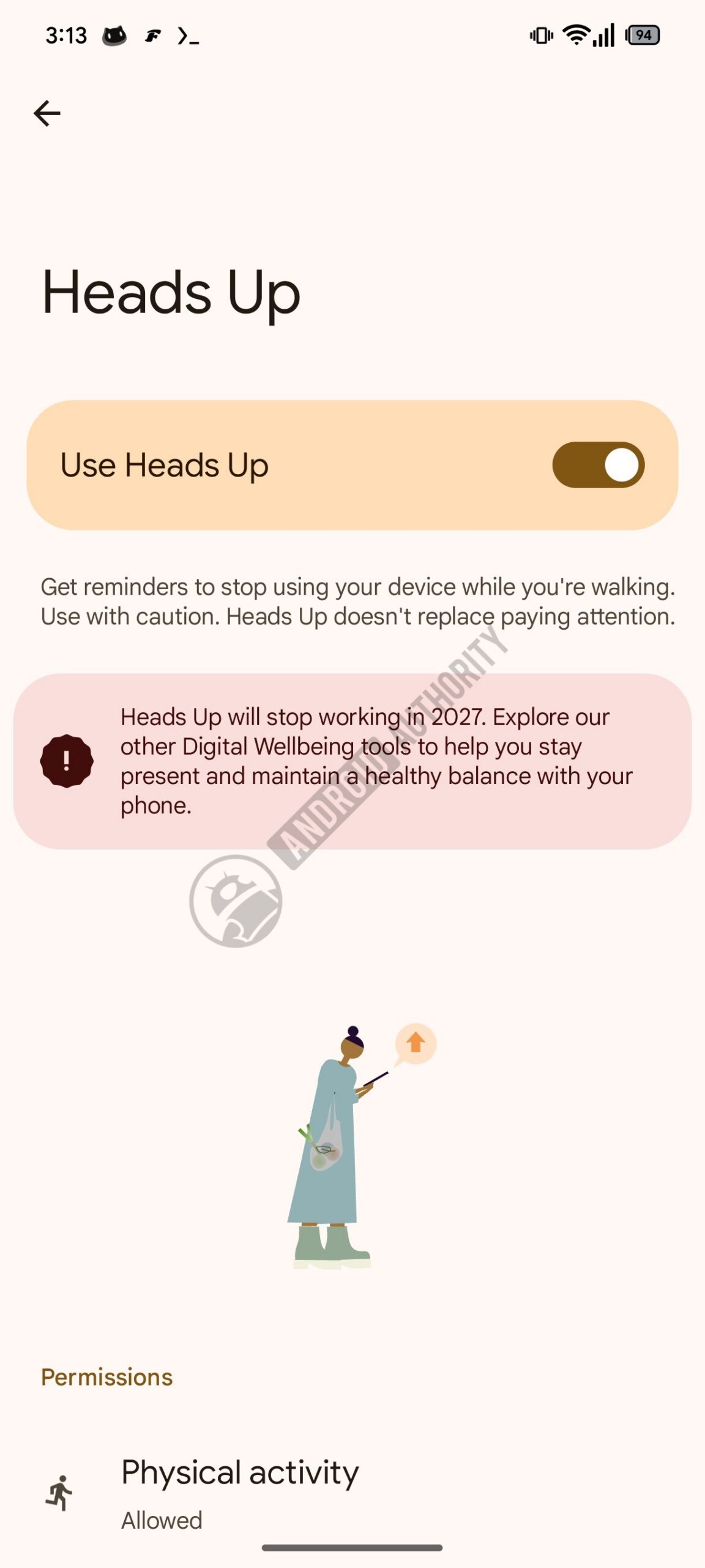 Digital Wellbeing Heads Up Banner AD watermarked