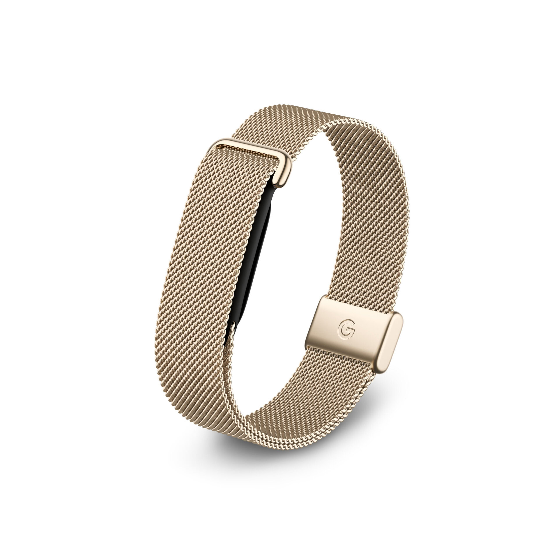 Fitbit Air Metal Mesh Gold Side 3