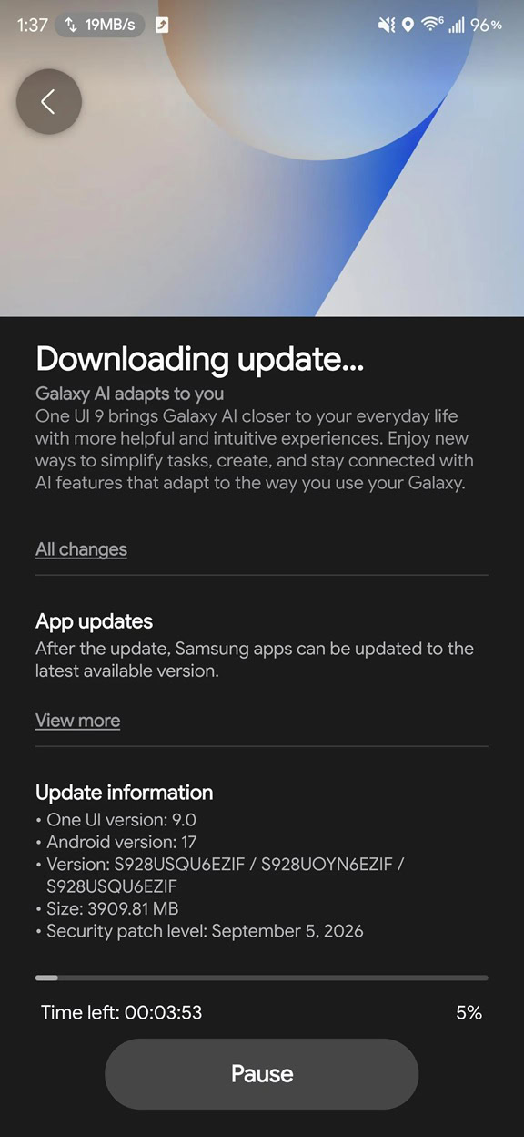 Galaxy S24 Ultra stable One UI 9 update USA Galaxy S24 Ultra stable One UI 9 update USA