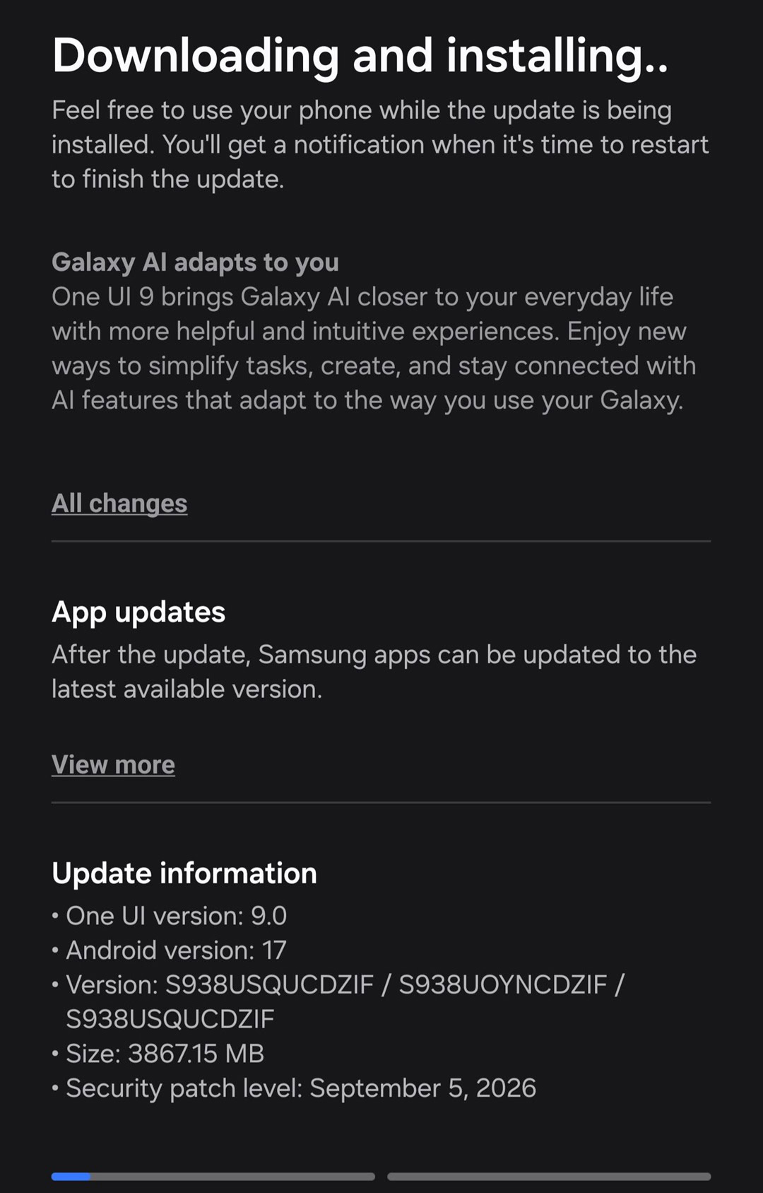 Galaxy S25 Ultra stable One UI 9 update in the US