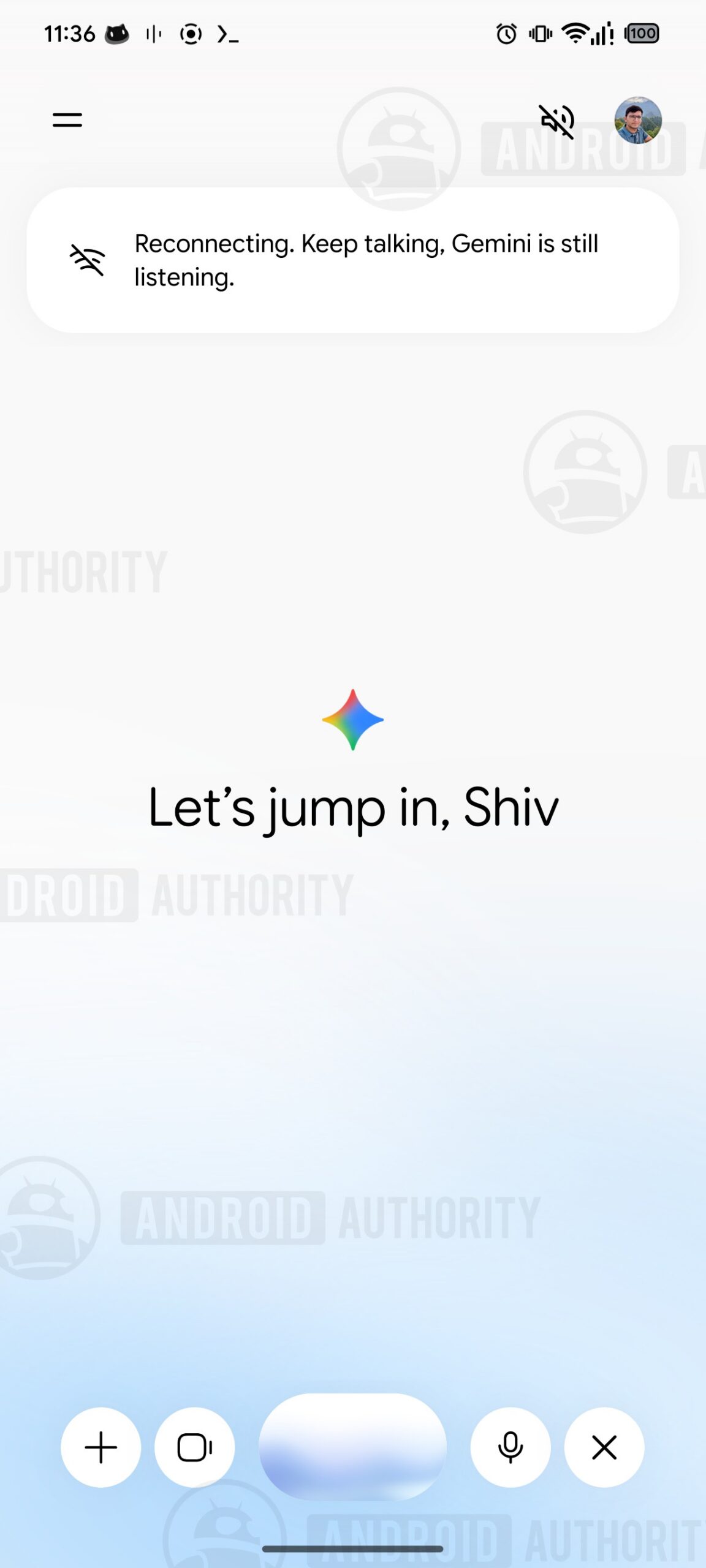 Gemini Live Upcoming Mute icon in new UI 1