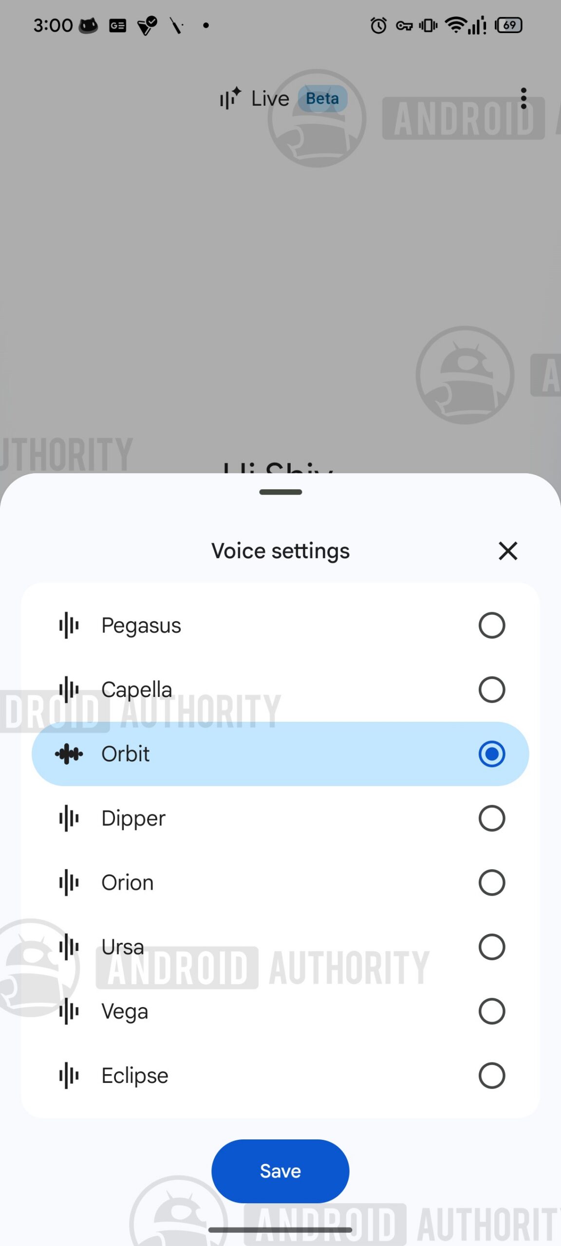 Gmail Live Voice Settings Options AD watermarked