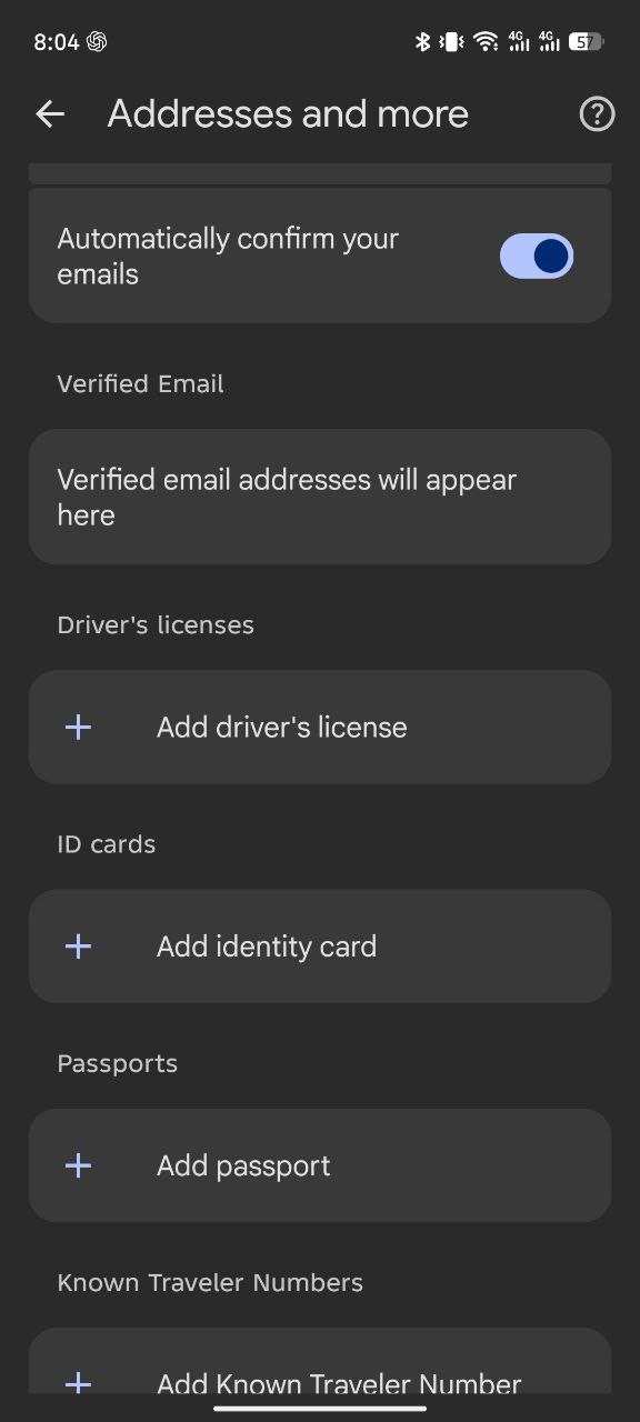 Google Chrome email verification settings on Android Google-Chrome-email-verification-settings-on-Android