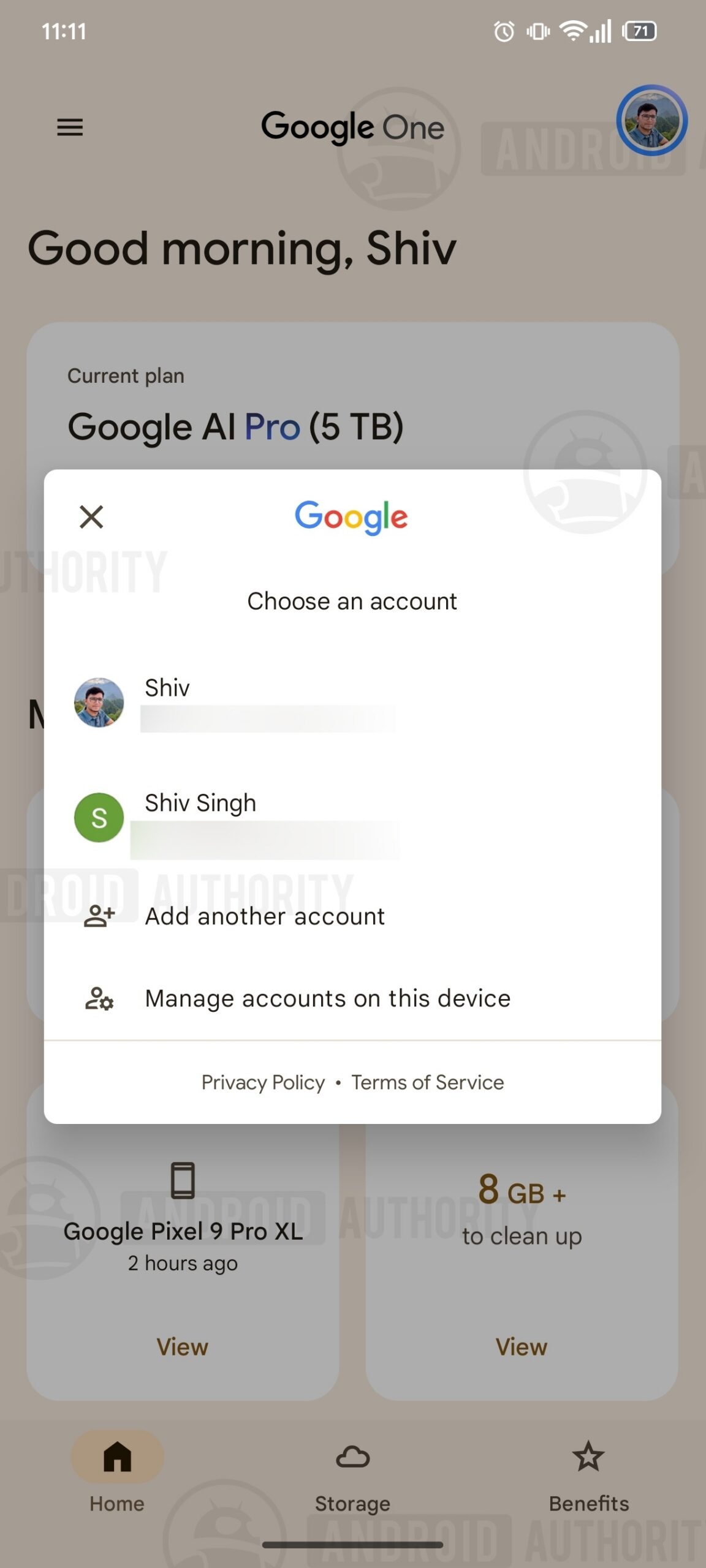Google One Connected Accounts 1