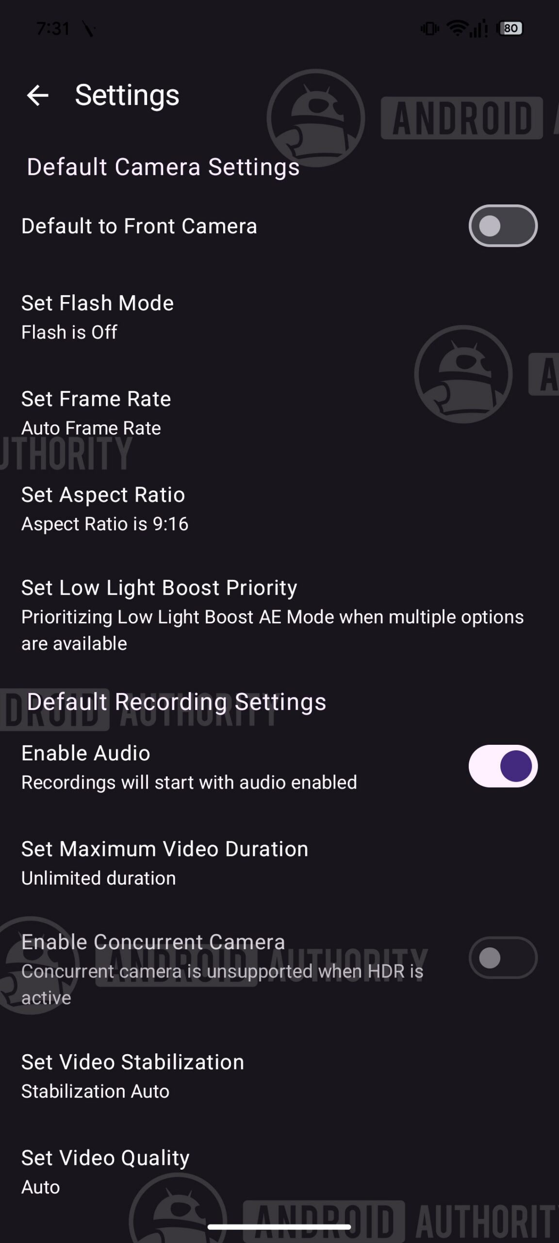 Google Photos Group Camera Settings 2