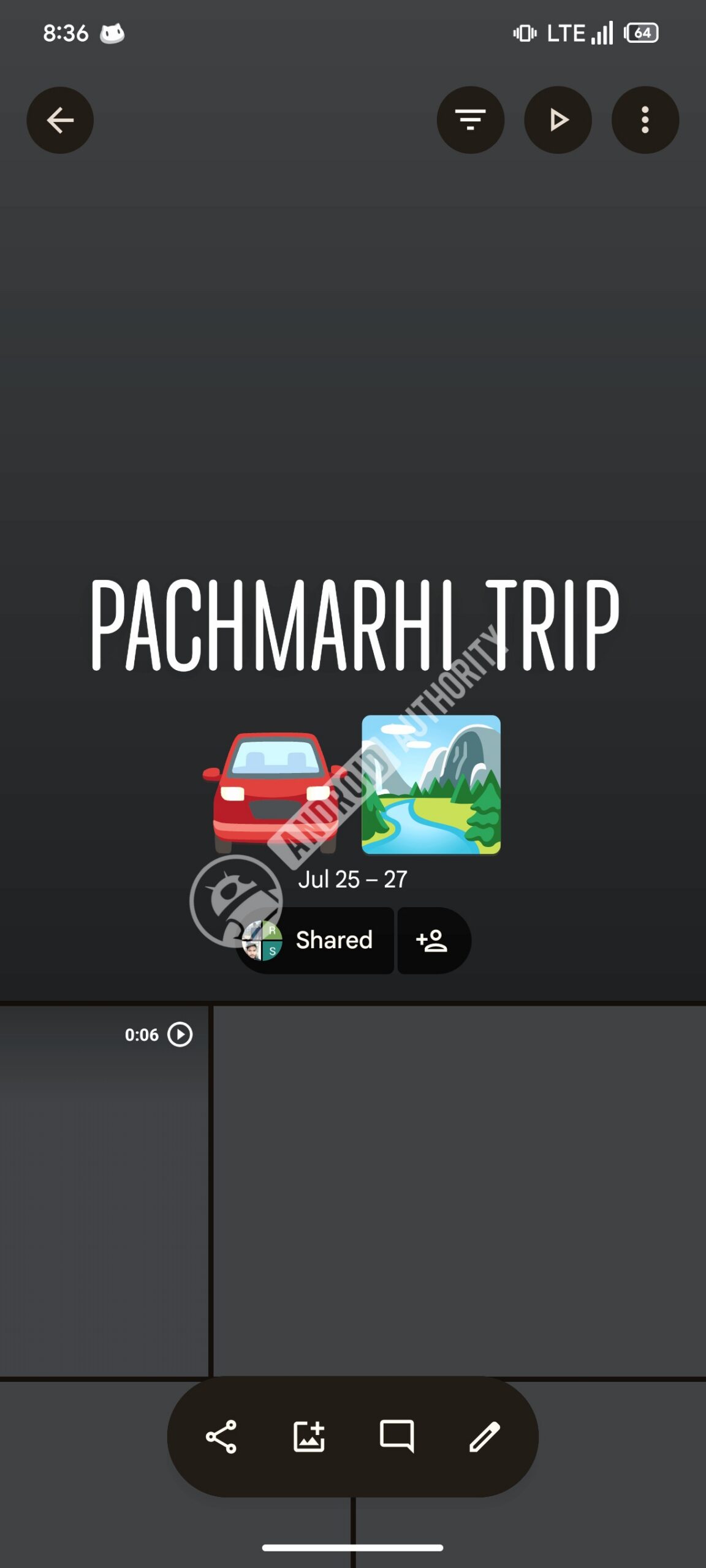 Google Photos album search watermarked 2