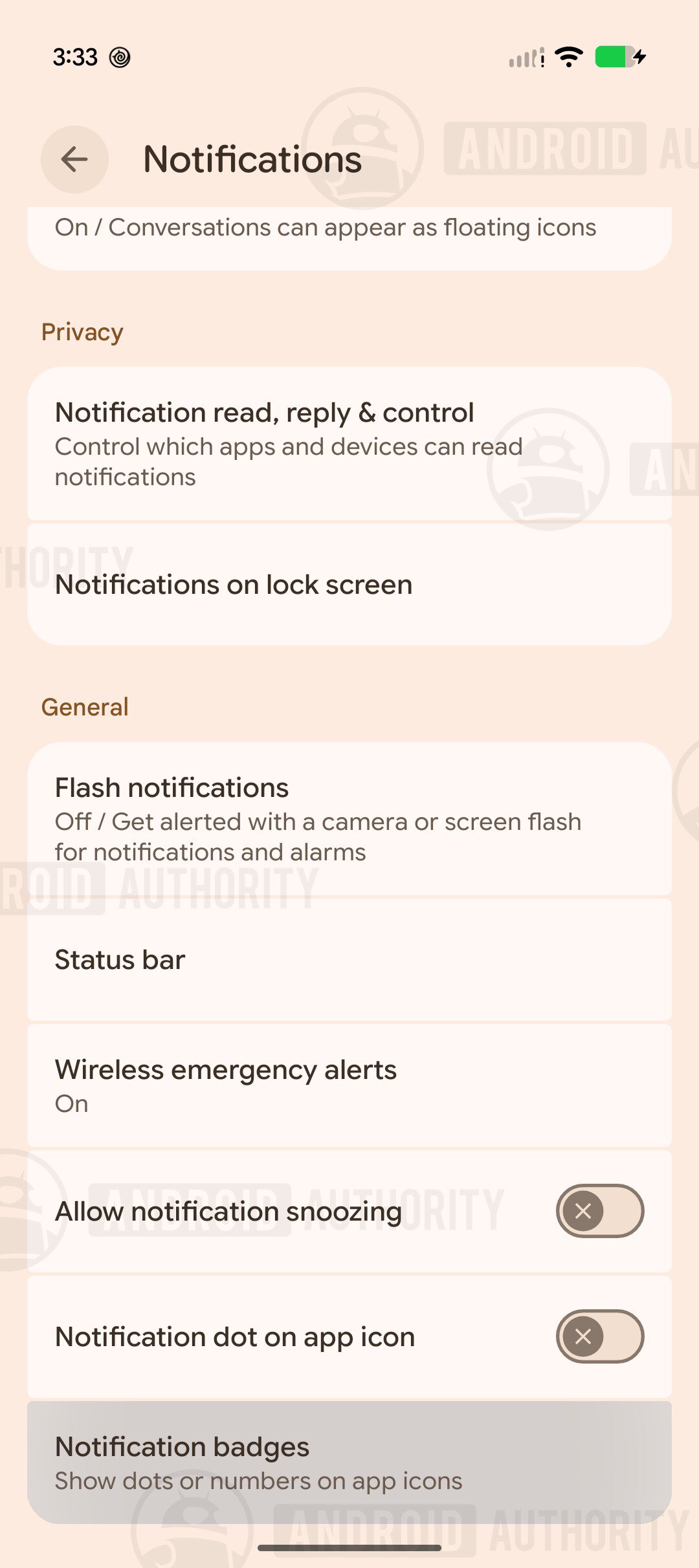 Google Pixel Notification number Badges 1