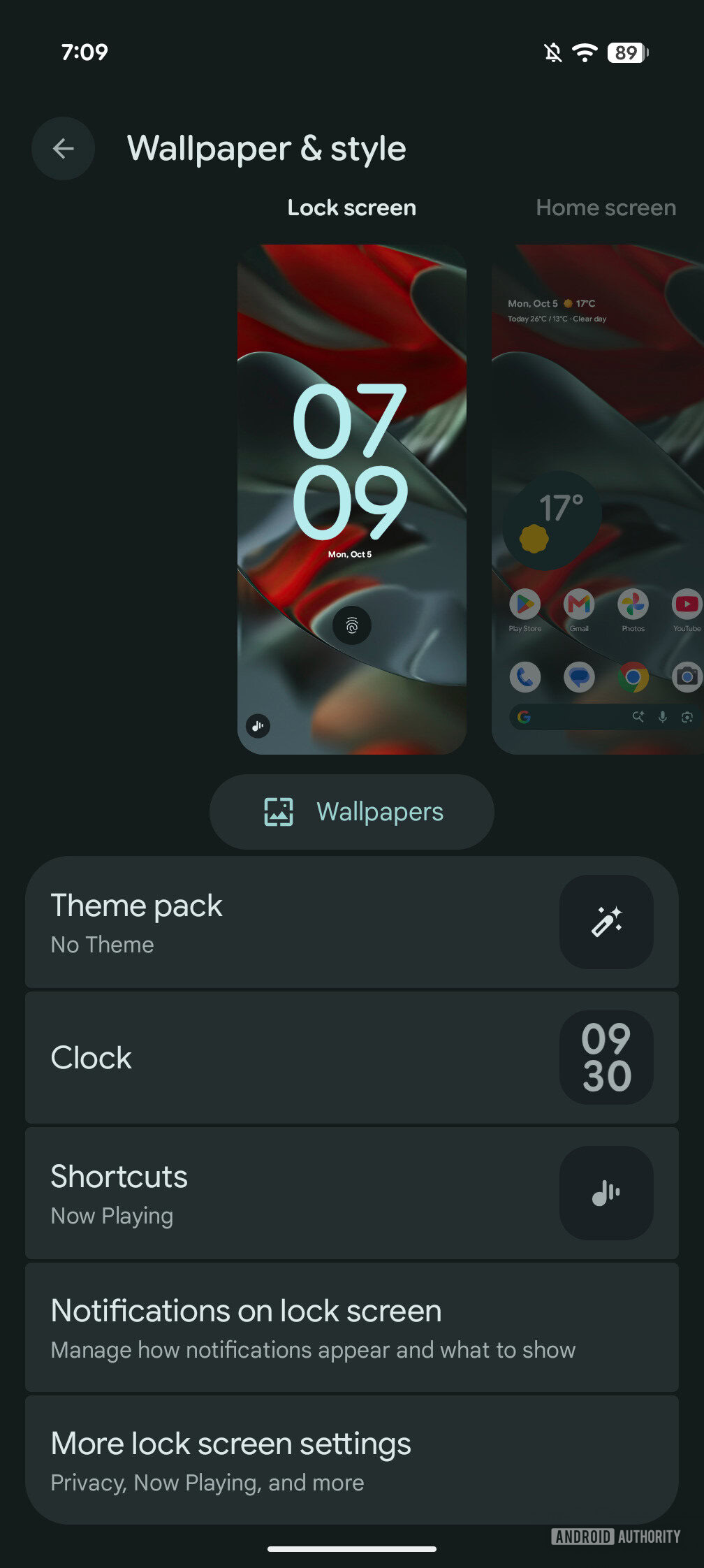 Google Pixel wallpaper and style lockscreen 1