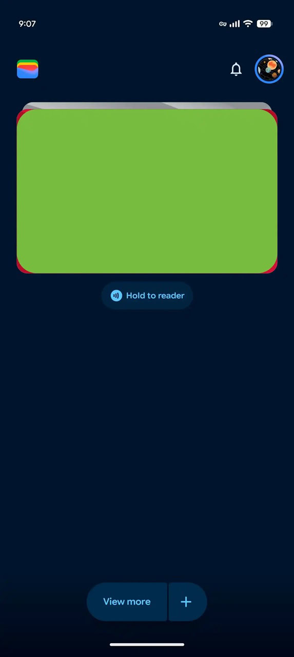 Google Wallet notifications feed 1