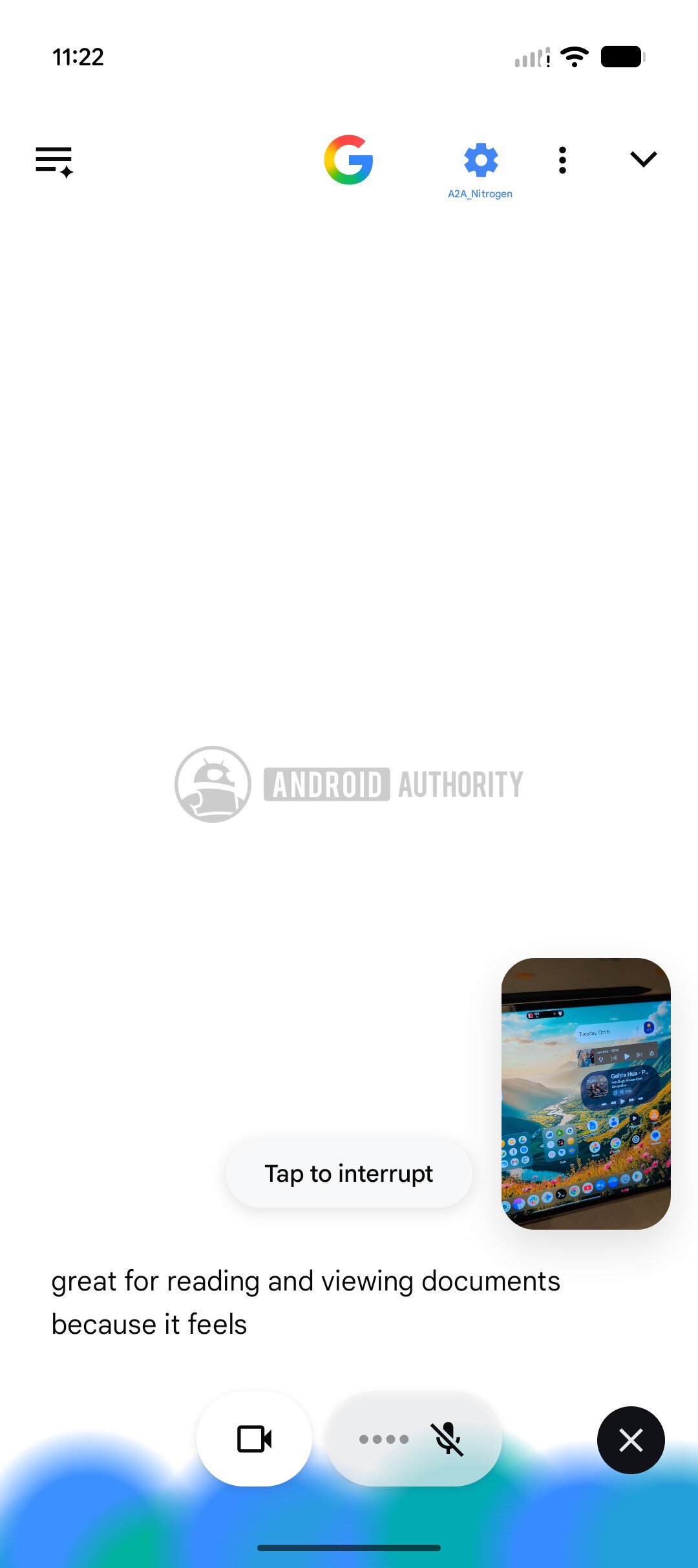 Google app Search Live Upcoming AD 1 watermarked