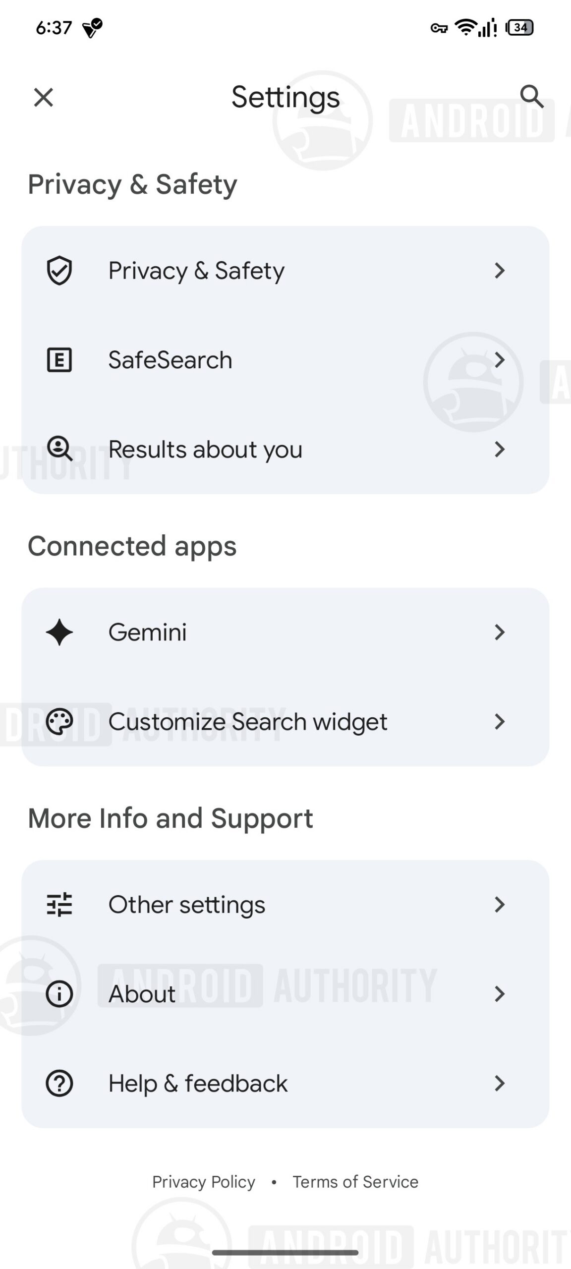 Google app upcoming settings page 2 watermarked