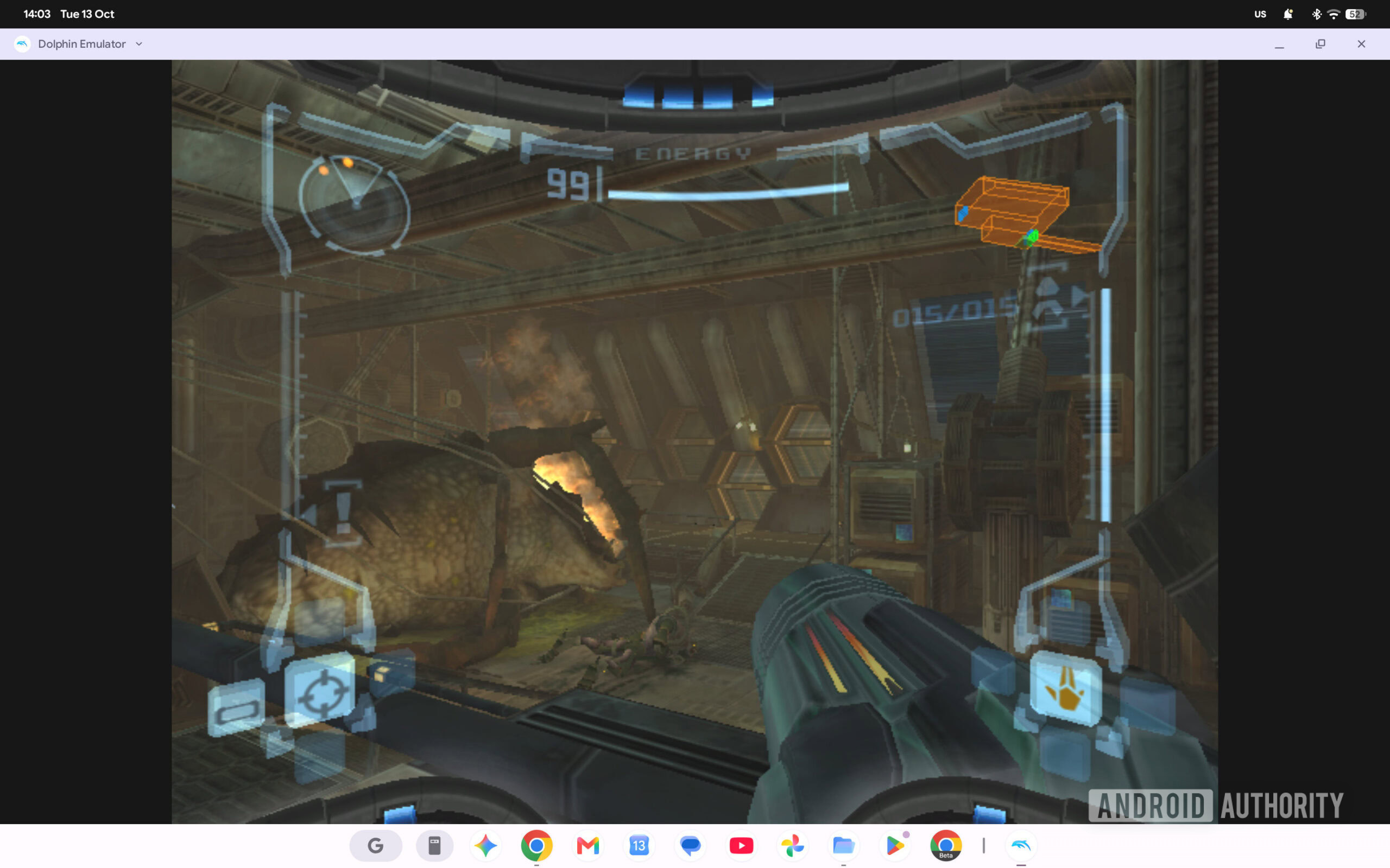 Googlebook running Metroid Prime via Dolphin