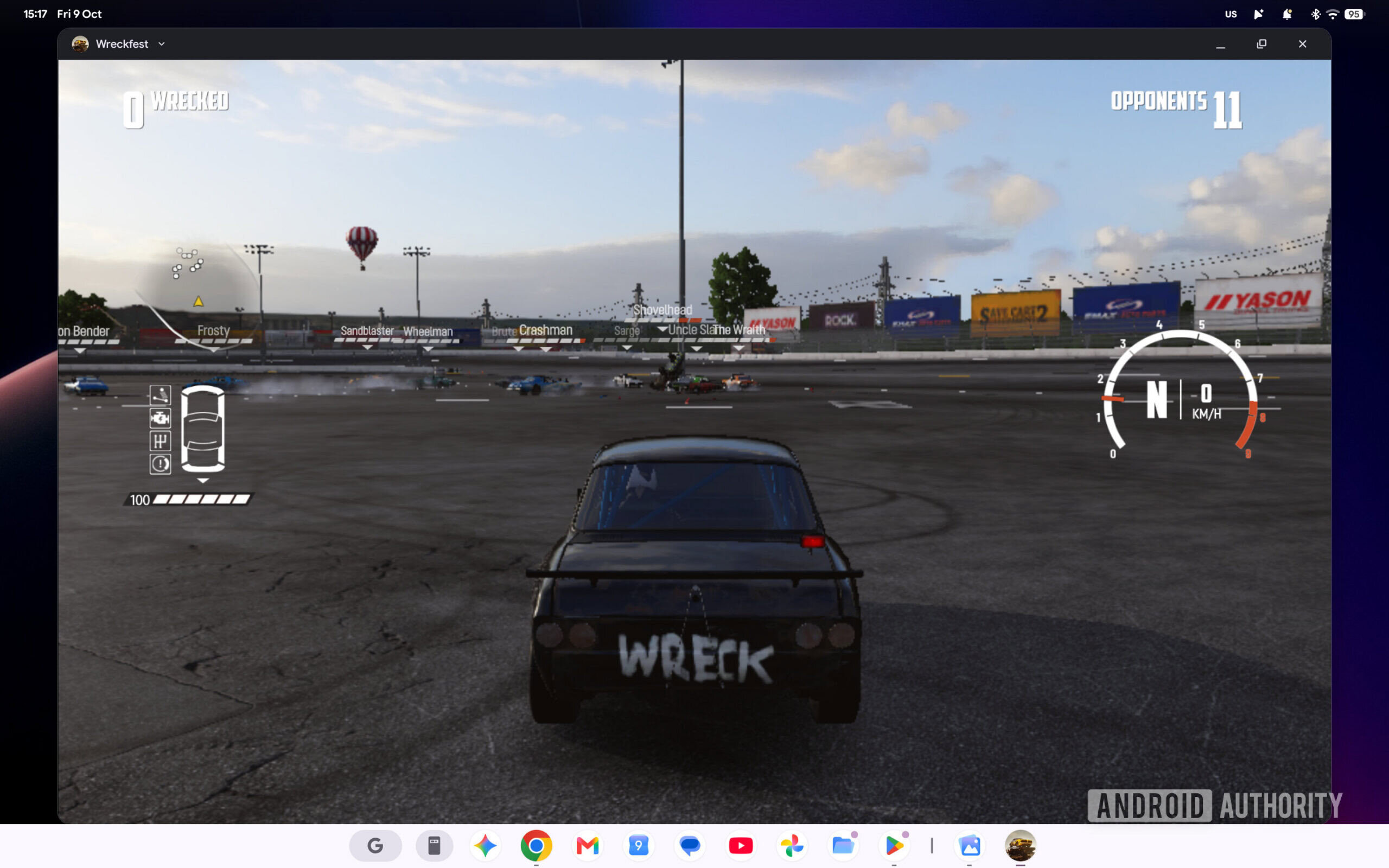 Googlebook running Wreckfest