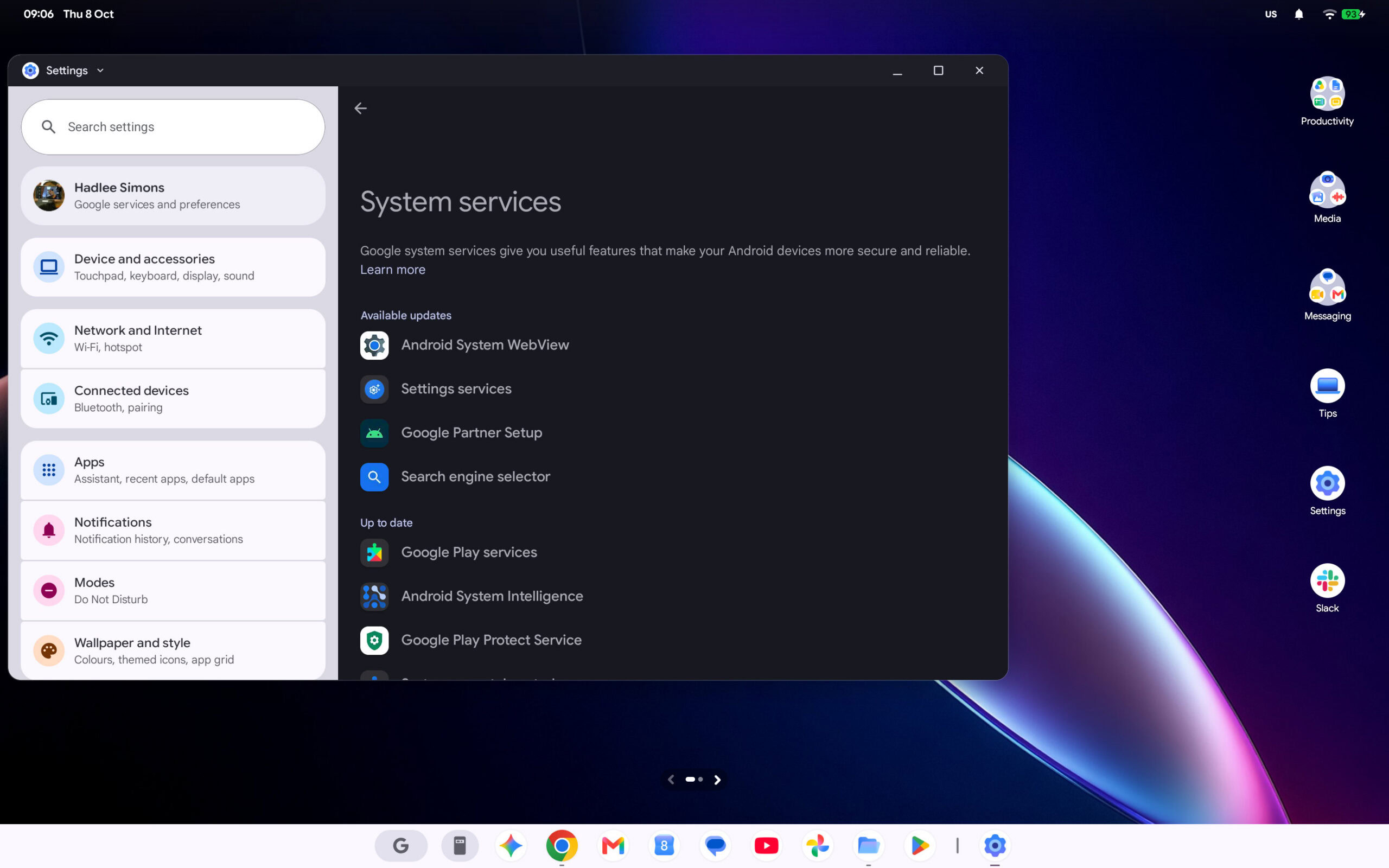 Googlebook system services for pairing Googlebook system services for pairing
