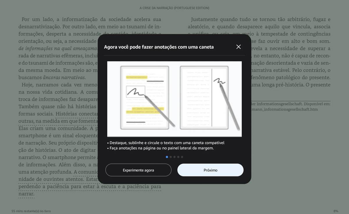 Handwritten notes in kindle android app 2
