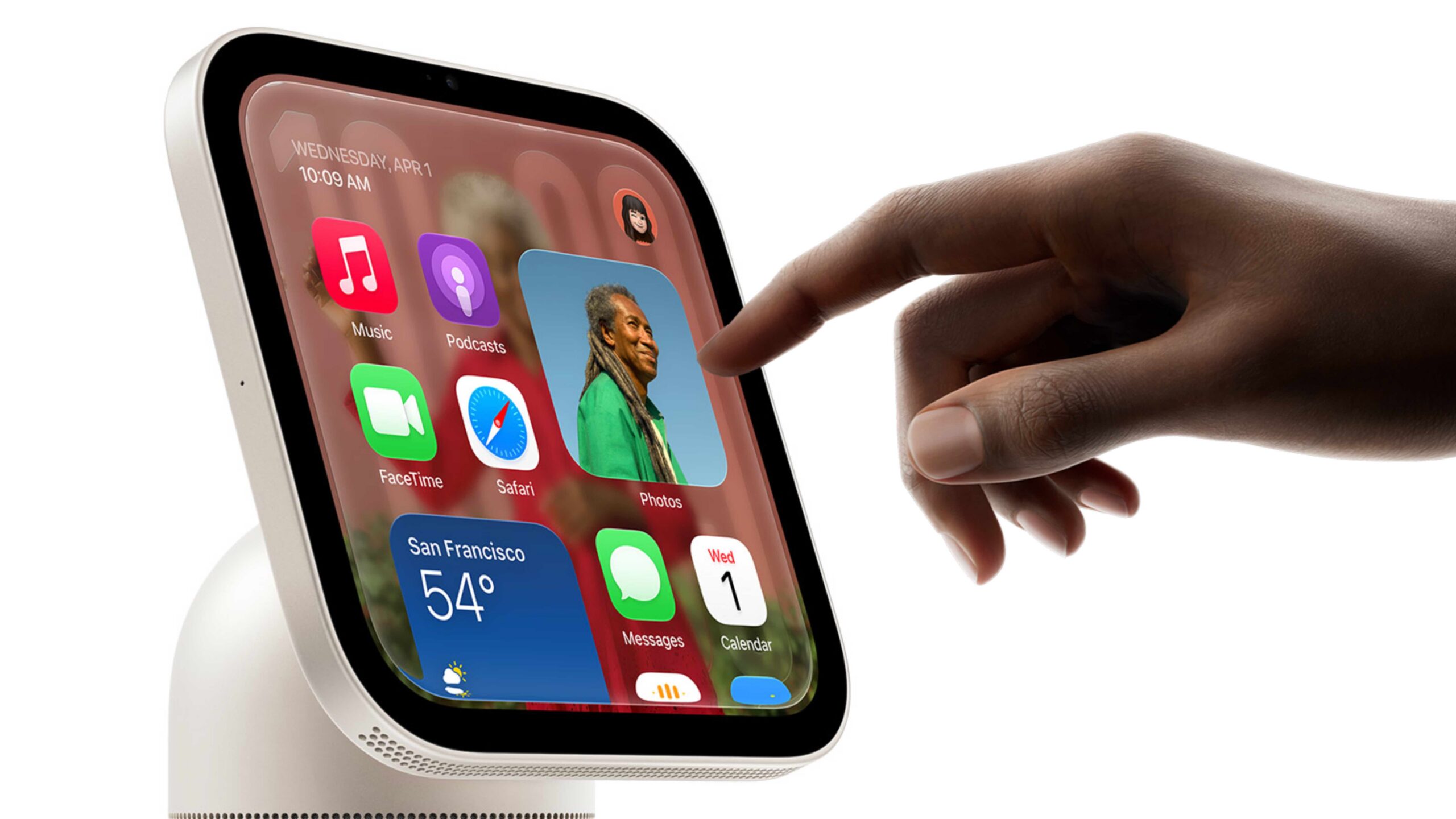 Controlling an Apple HomeView with touch.